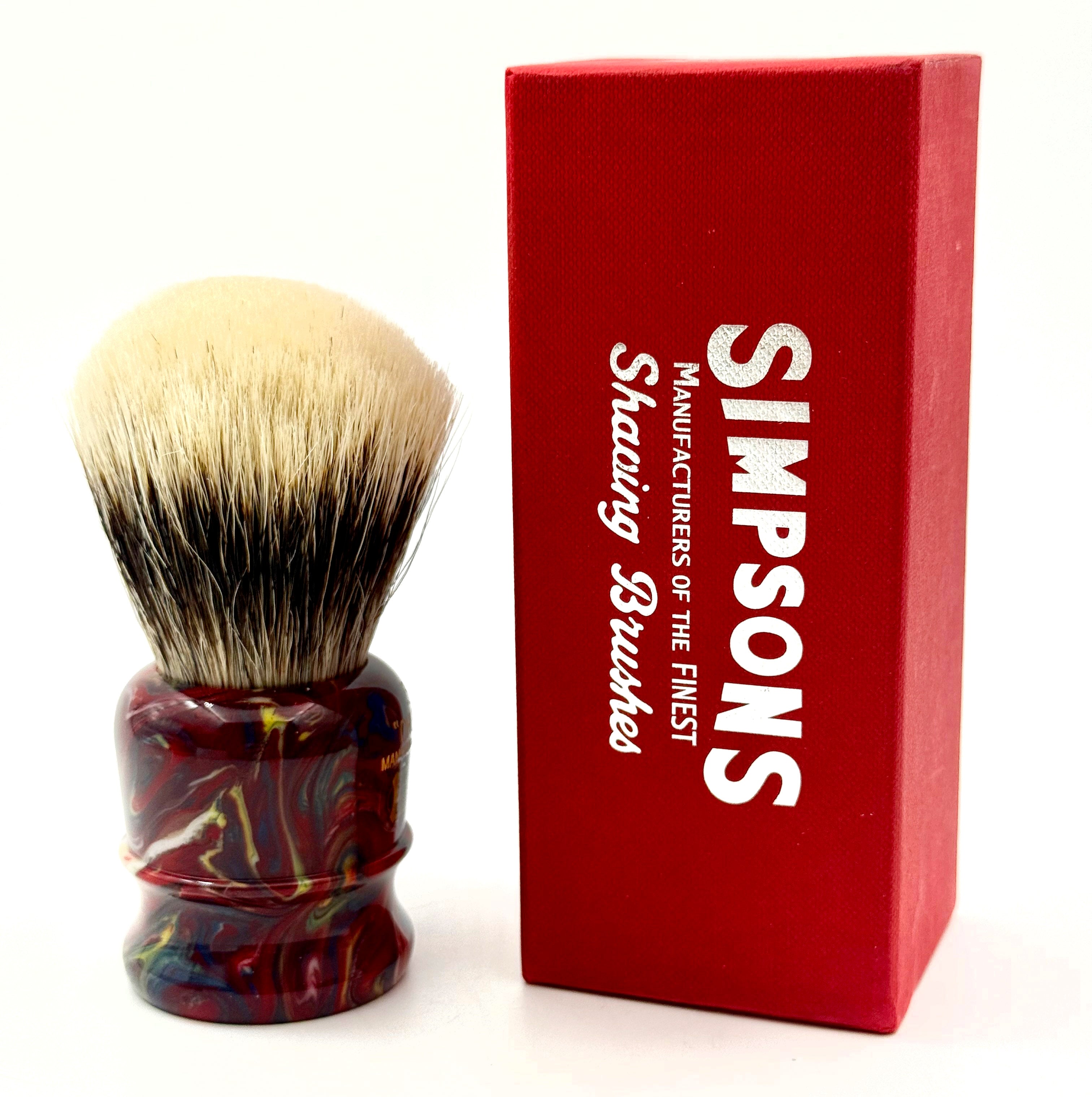 Limited Edition Simpson Chubby CH3 Manchurian Badger Shaving Brush - Triton