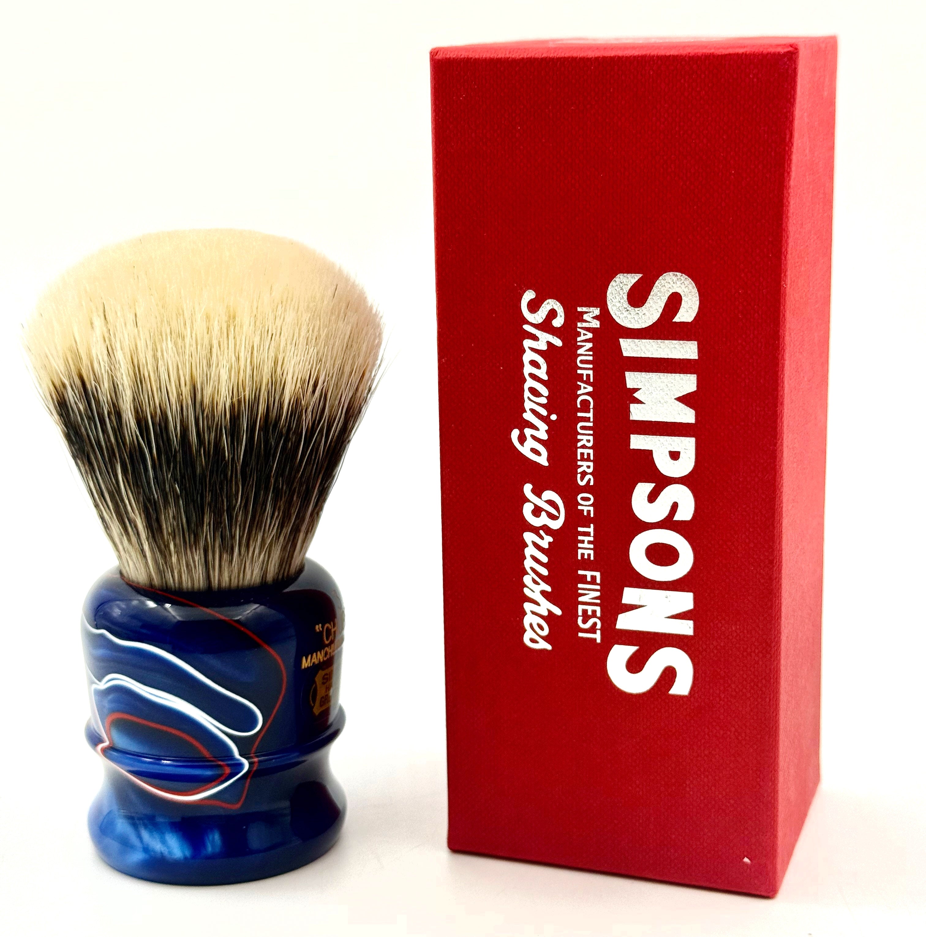 Limited Edition Simpson Chubby CH3 Manchurian Badger Shaving Brush - Patriot