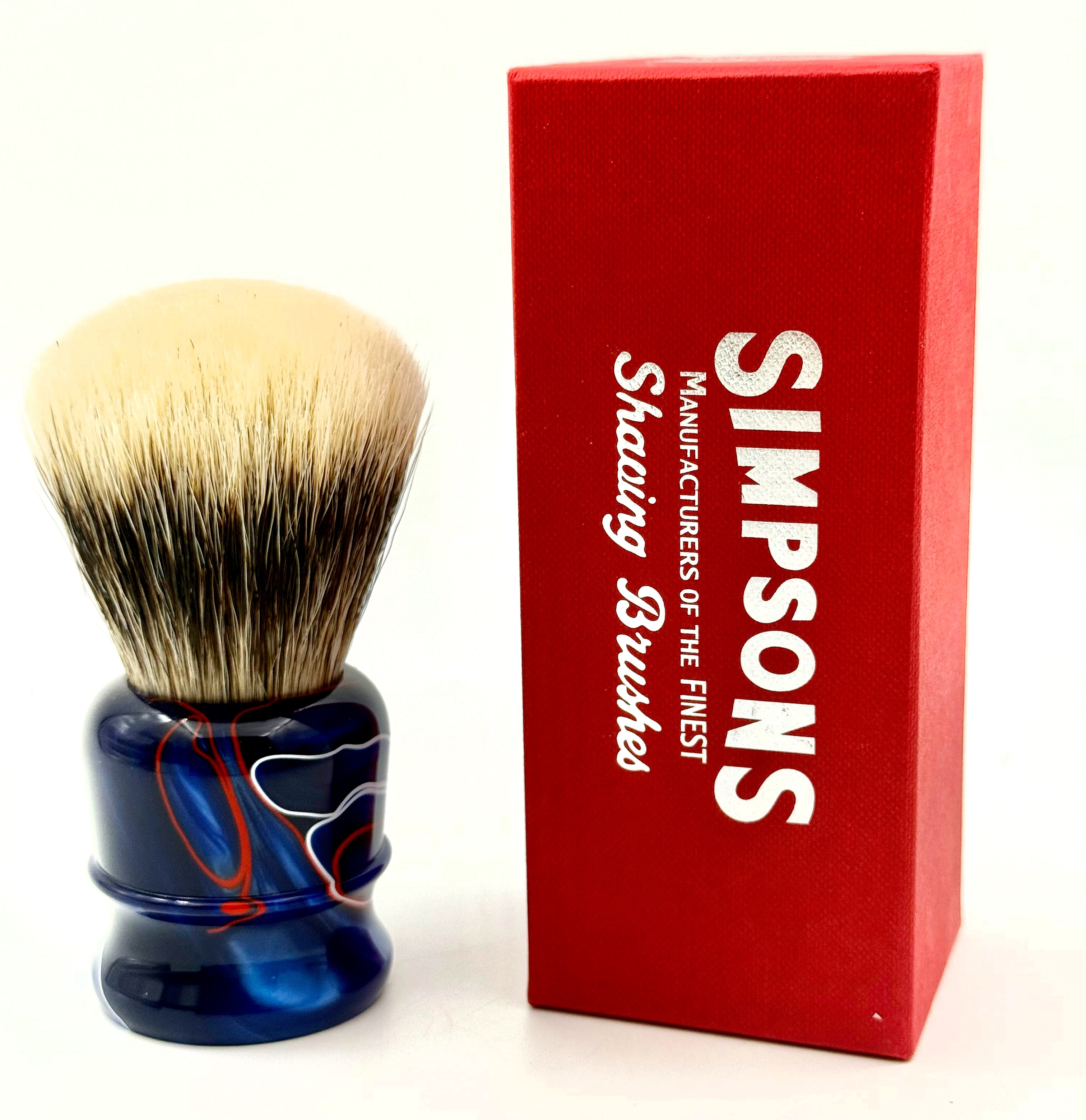 Limited Edition Simpson Chubby CH3 Manchurian Badger Shaving Brush - Patriot