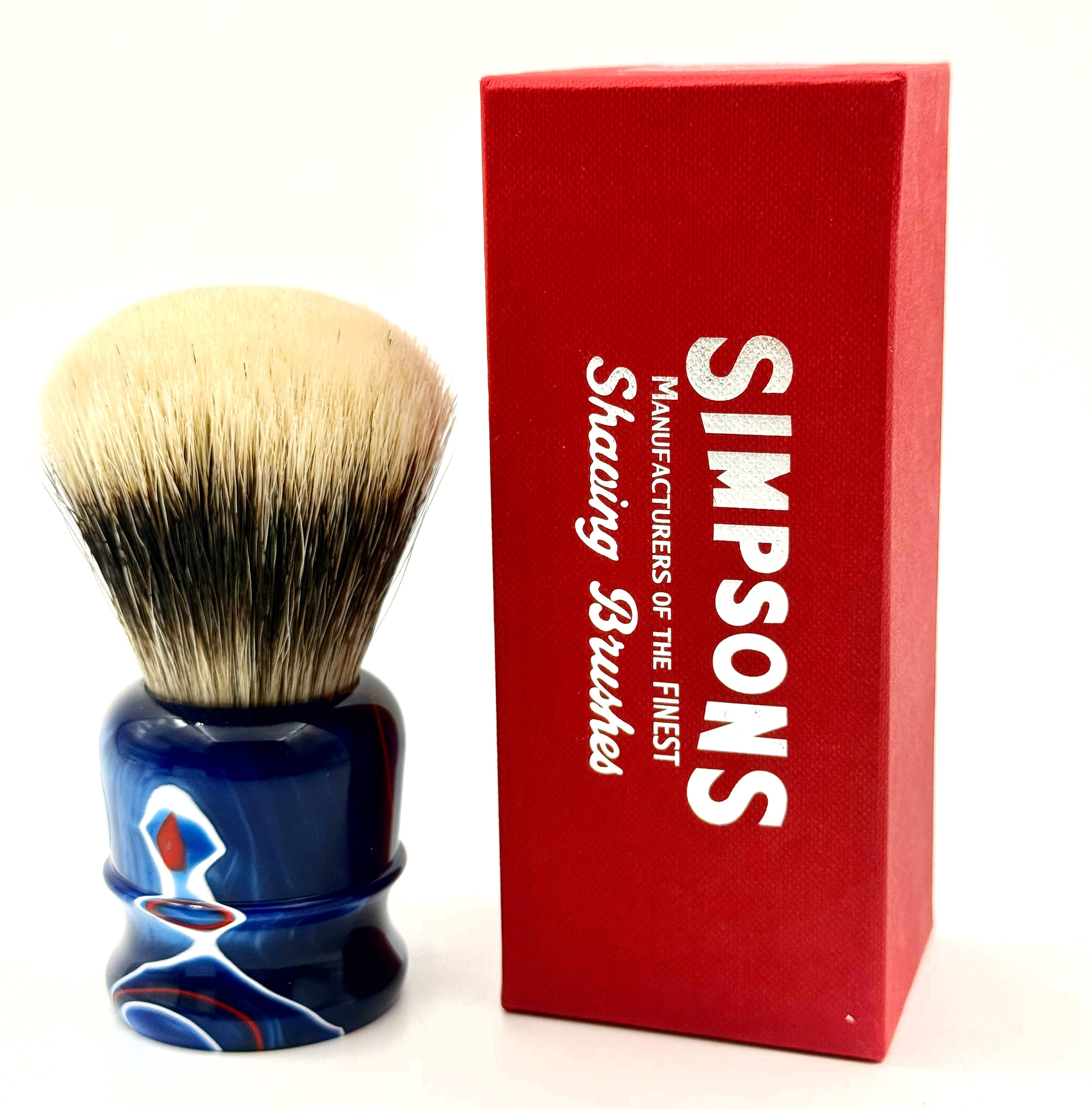 Limited Edition Simpson Chubby CH3 Manchurian Badger Shaving Brush - Patriot