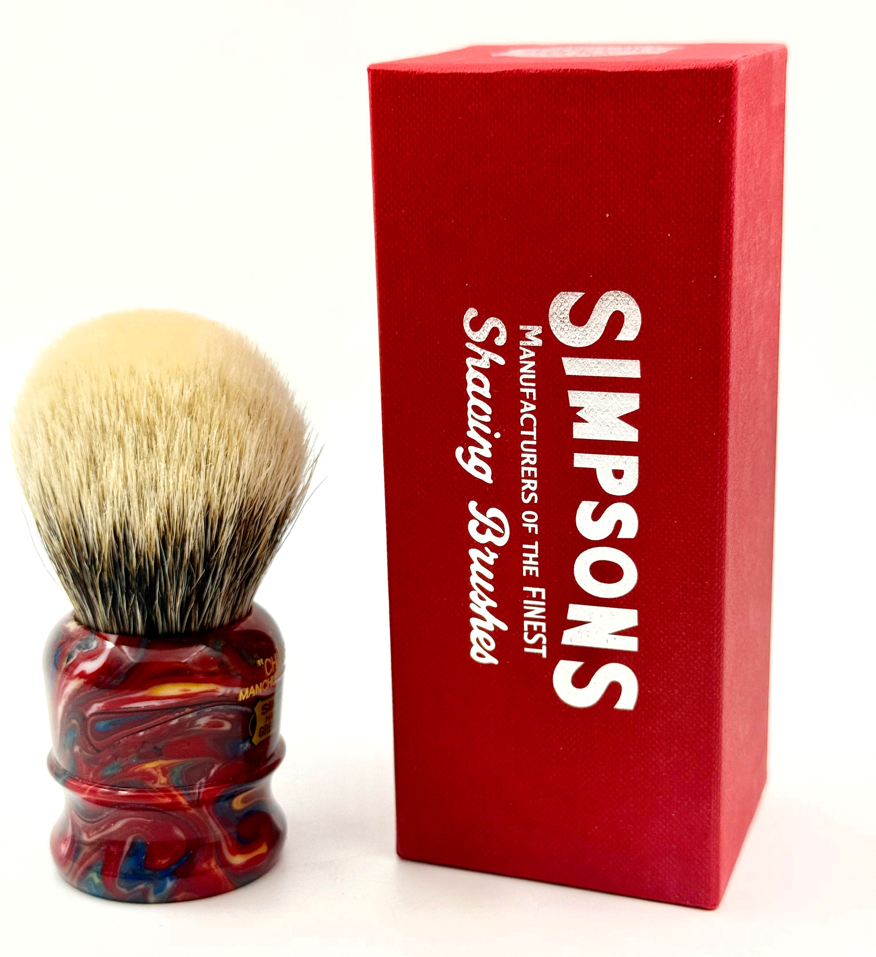Limited Edition Simpson Chubby CH2 Manchurian Badger Shaving Brush - Triton