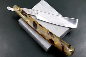 Wade & Butcher RARE Early 1800s 6/8" "GR" with Original Fancy Horn Scales - Fully Restored Sheffield Straight Razor - Shave Ready