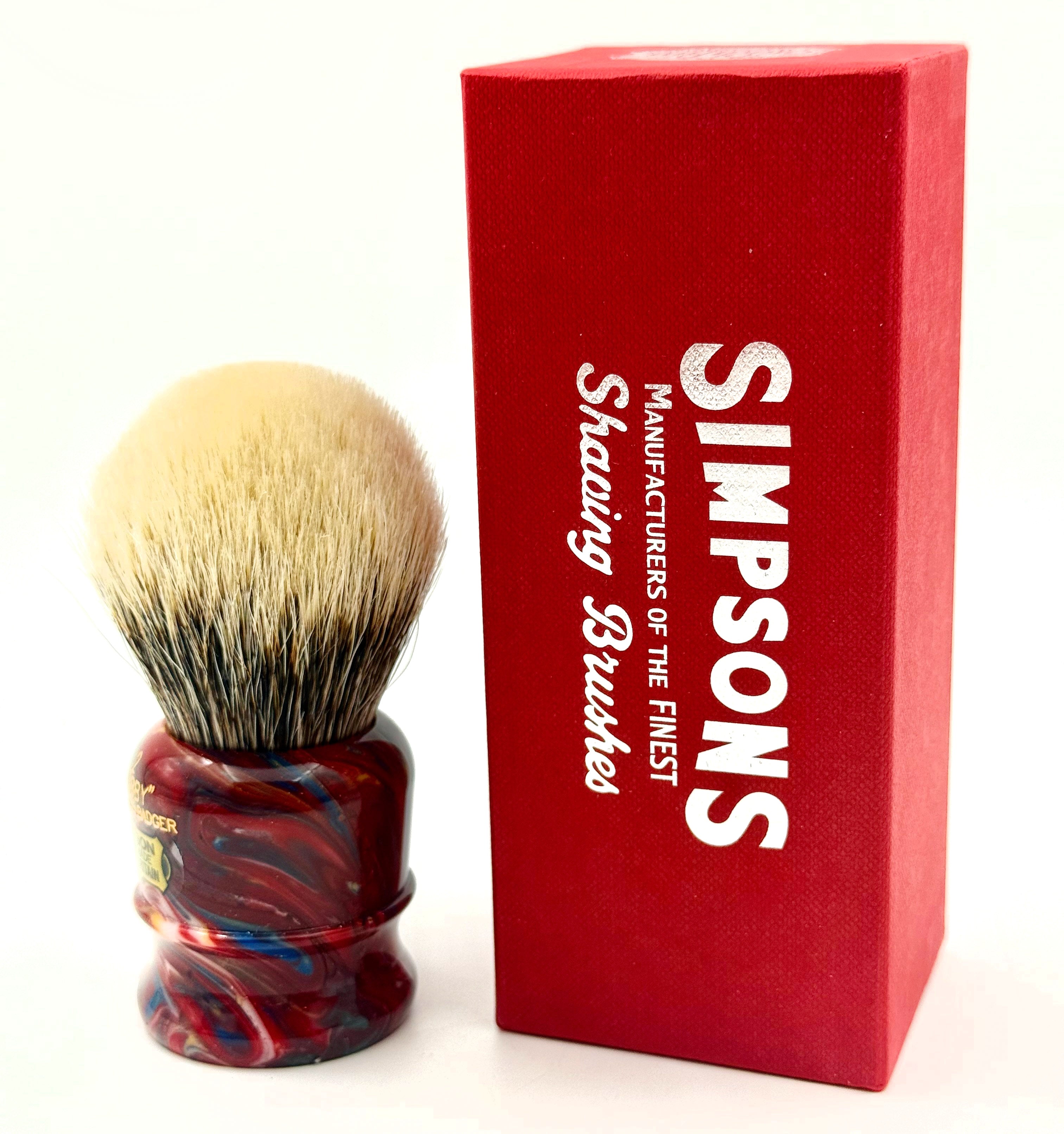 Limited Edition Simpson Chubby CH2 Manchurian Badger Shaving Brush - Triton