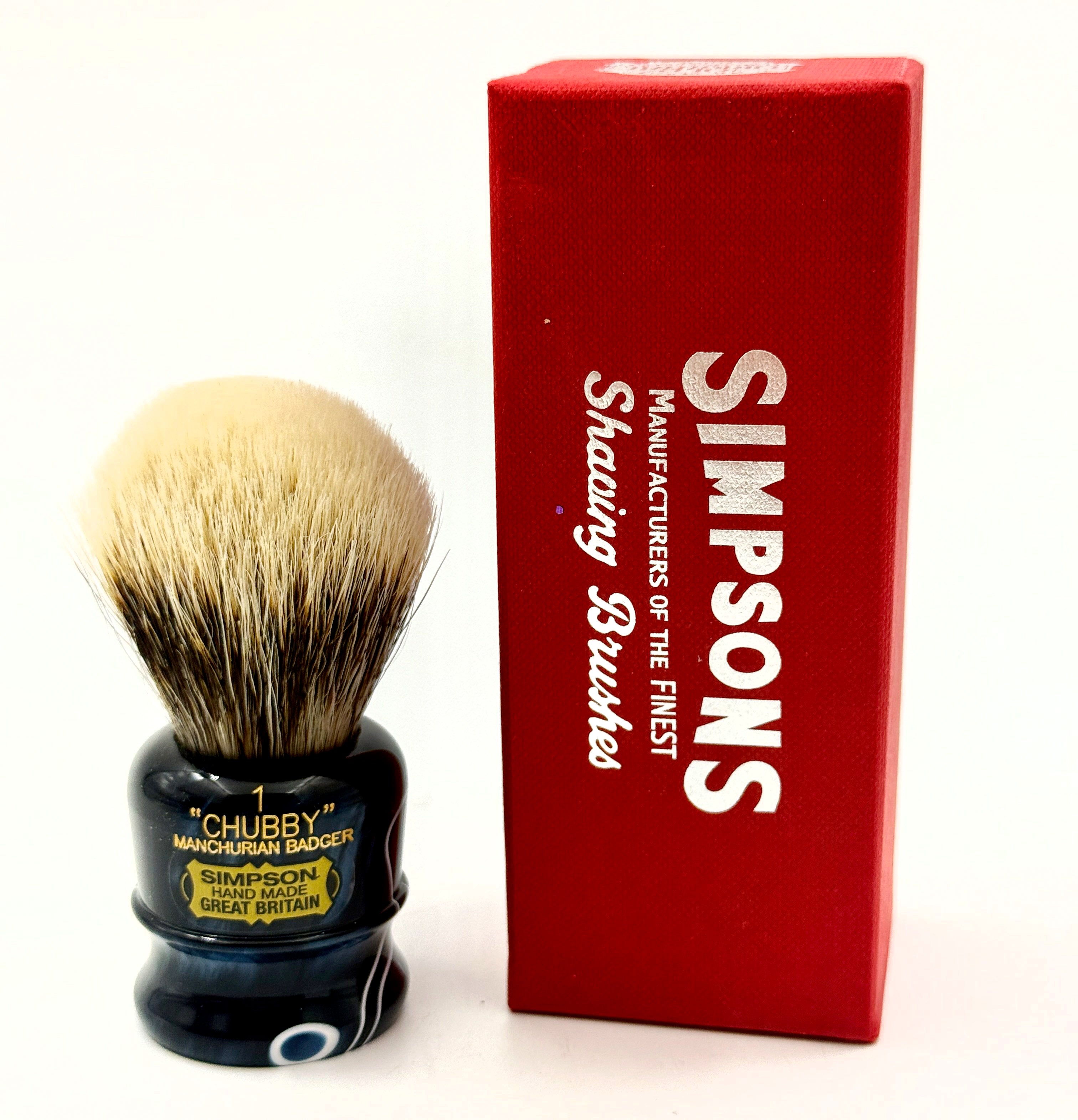 Limited Edition Simpson Chubby CH1 Manchurian Badger Shaving Brush - Cyclone