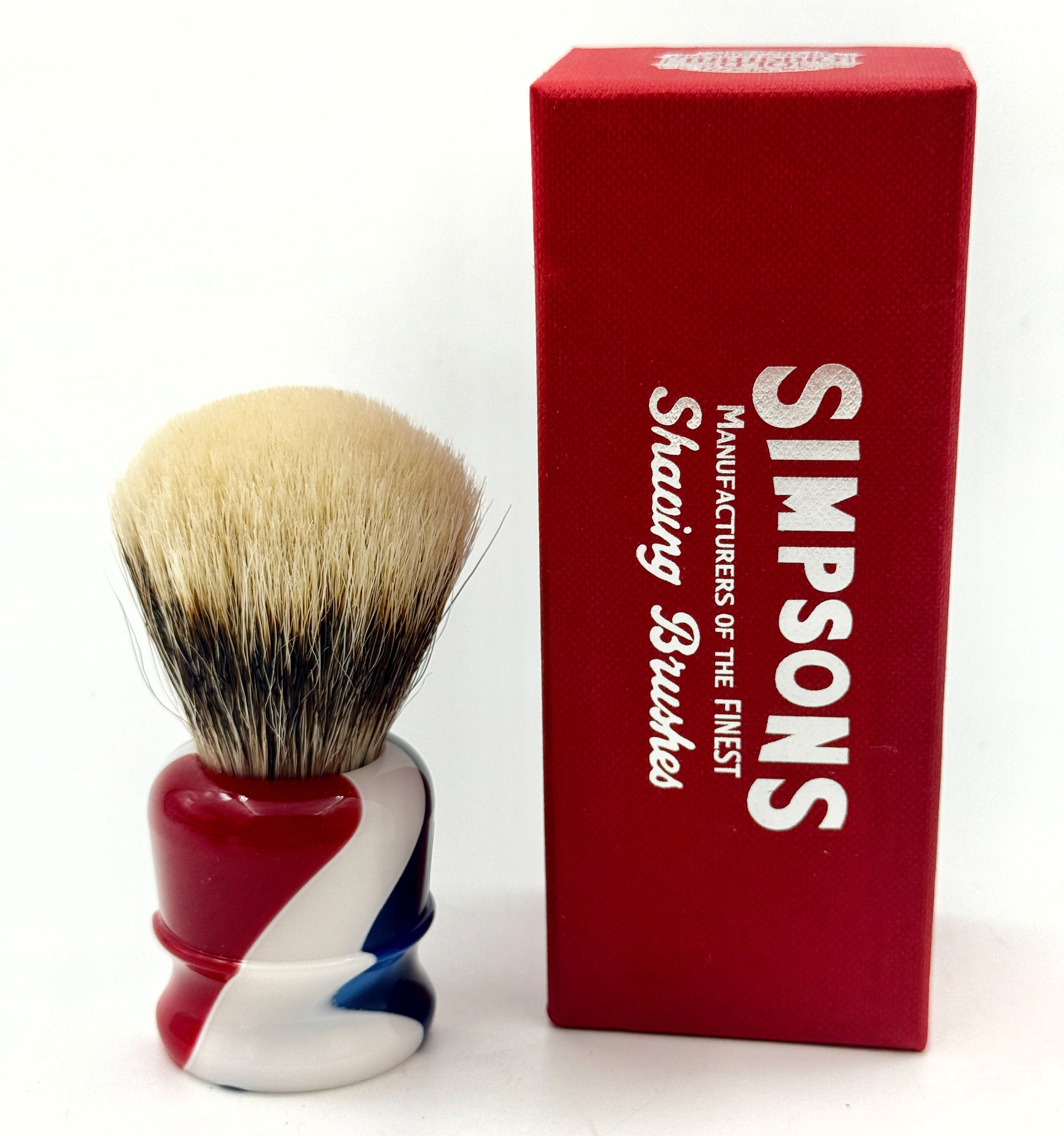 Limited Edition Simpson Chubby CH1 Manchurian Badger Shaving Brush - Monarch Swirl