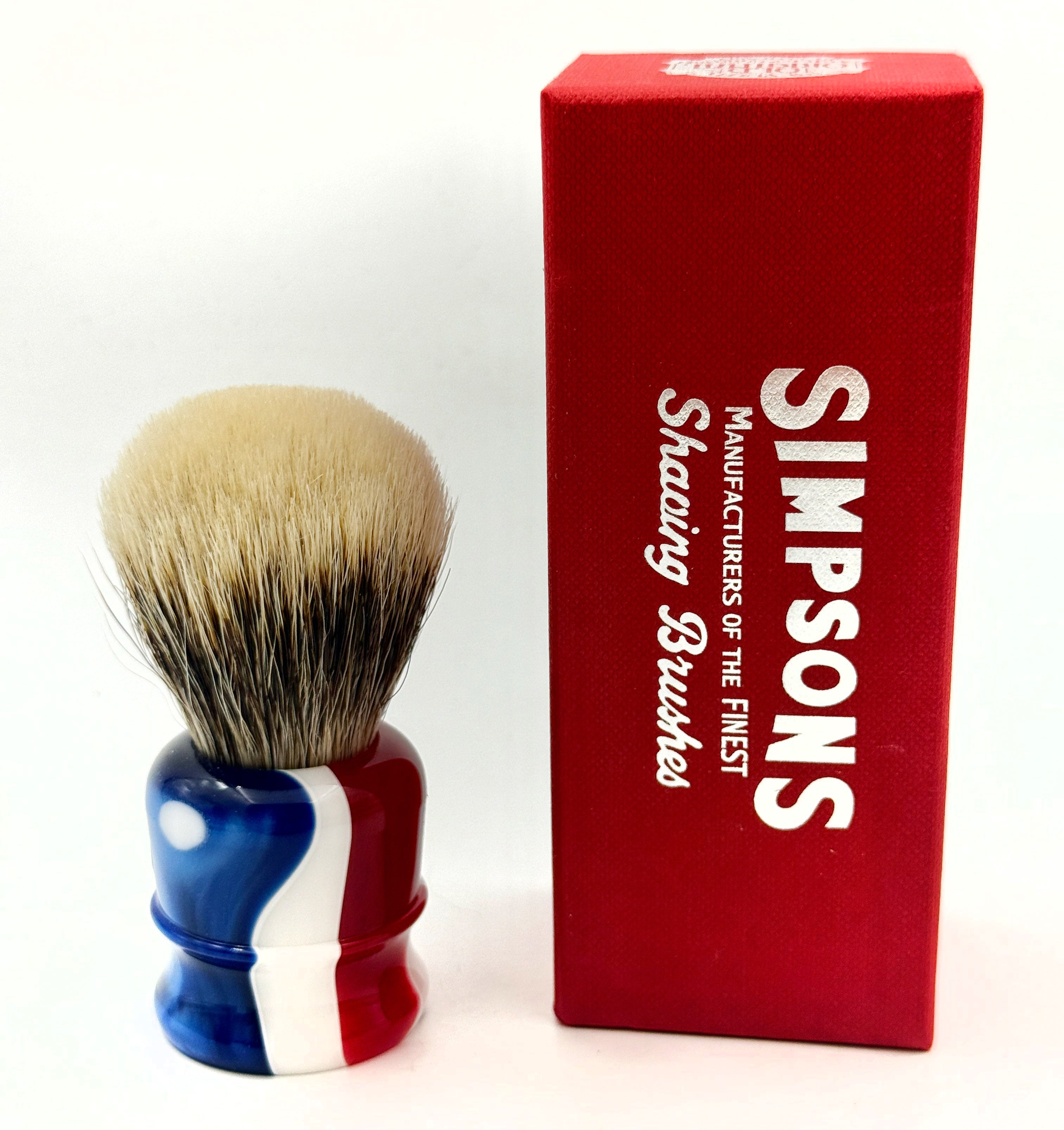 Limited Edition Simpson Chubby CH1 Manchurian Badger Shaving Brush - Monarch Swirl