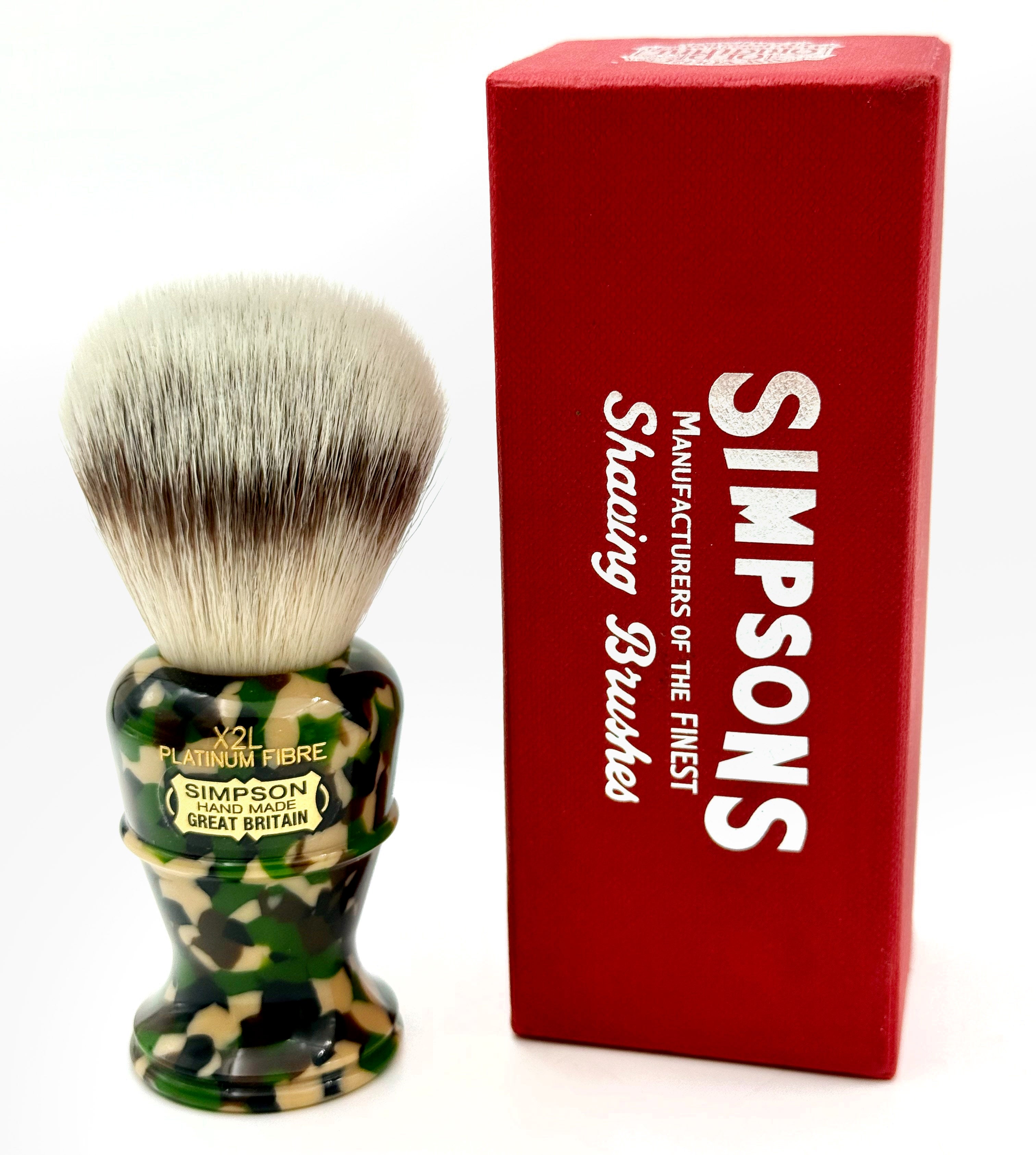 Limited Edition Simpsons Colonel X2L Platinum Shaving Brush - Camo