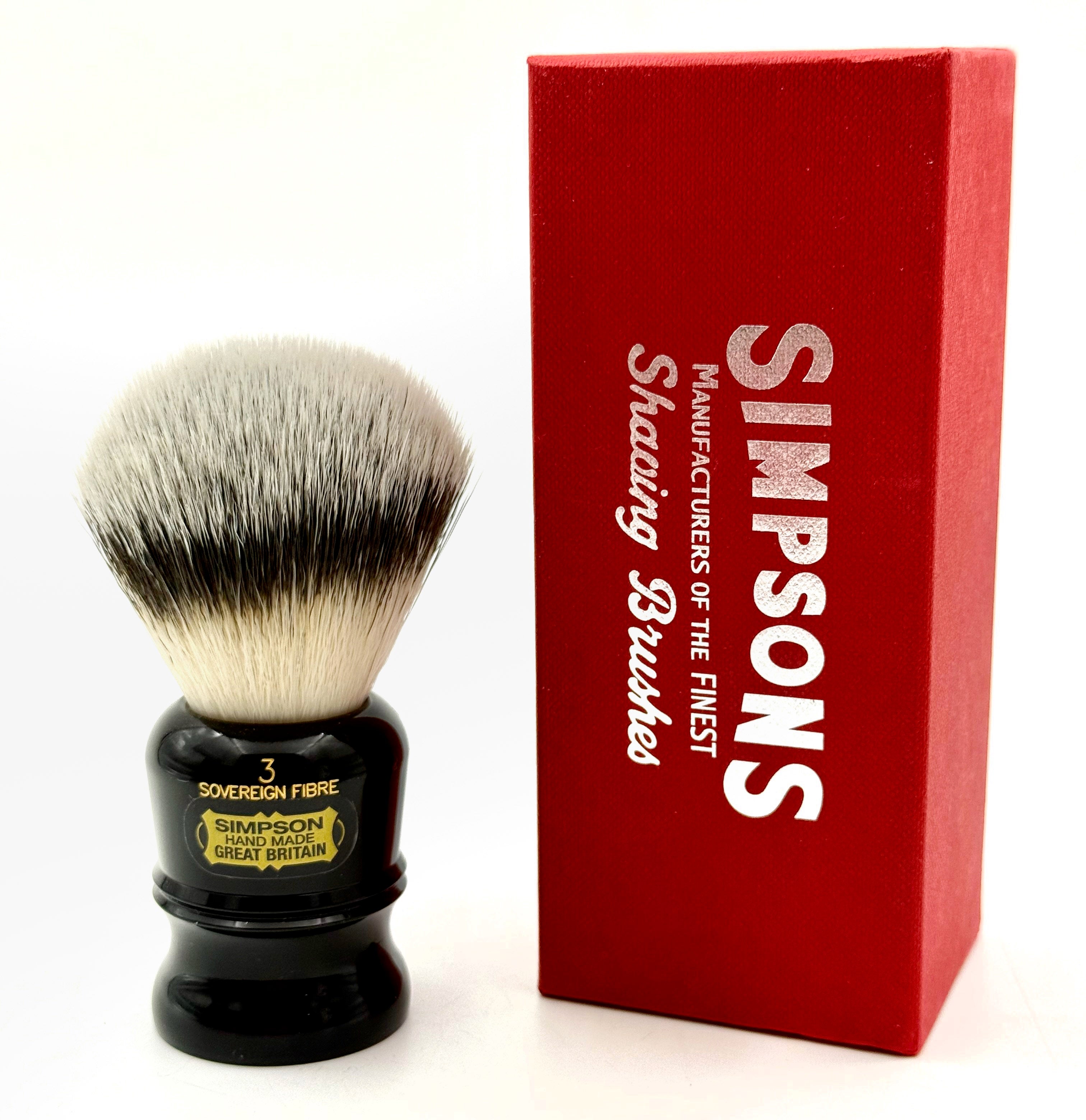Limted Edition Simpsons Duke 3 Sovereign Synthetic Bristle Shaving Brush - Ebony