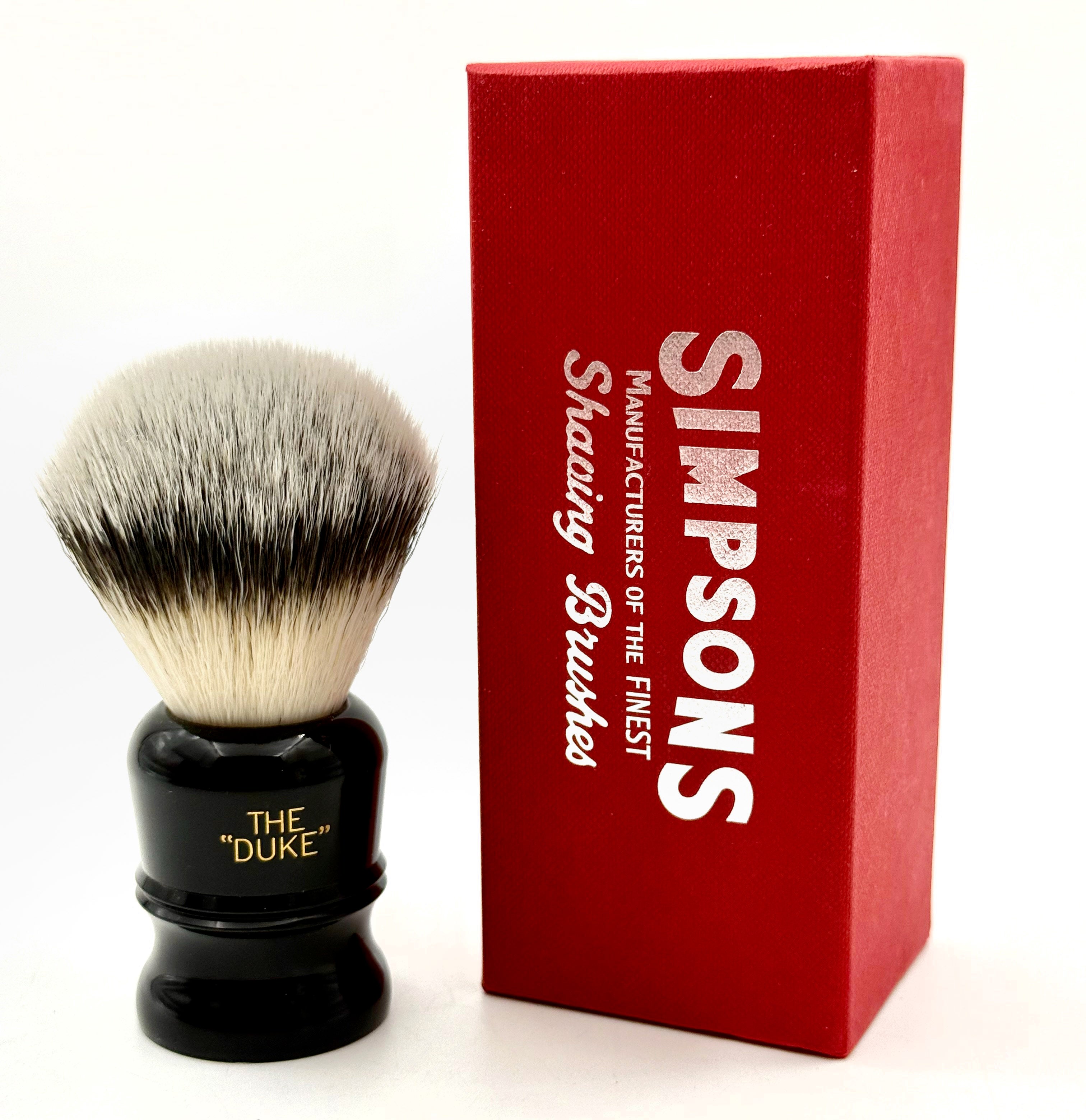Limted Edition Simpsons Duke 3 Sovereign Synthetic Bristle Shaving Brush - Ebony