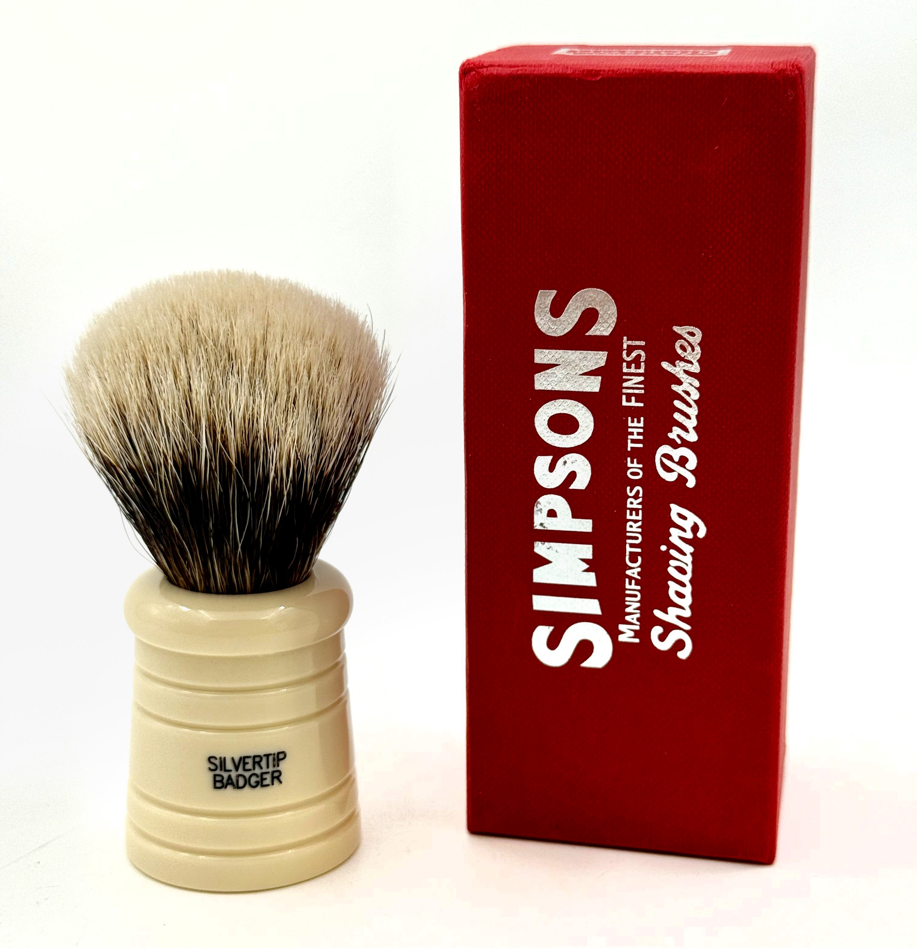 Limited Edition Simpsons Rover 2 Band Silvertip Badger Shaving Brush - Ivory