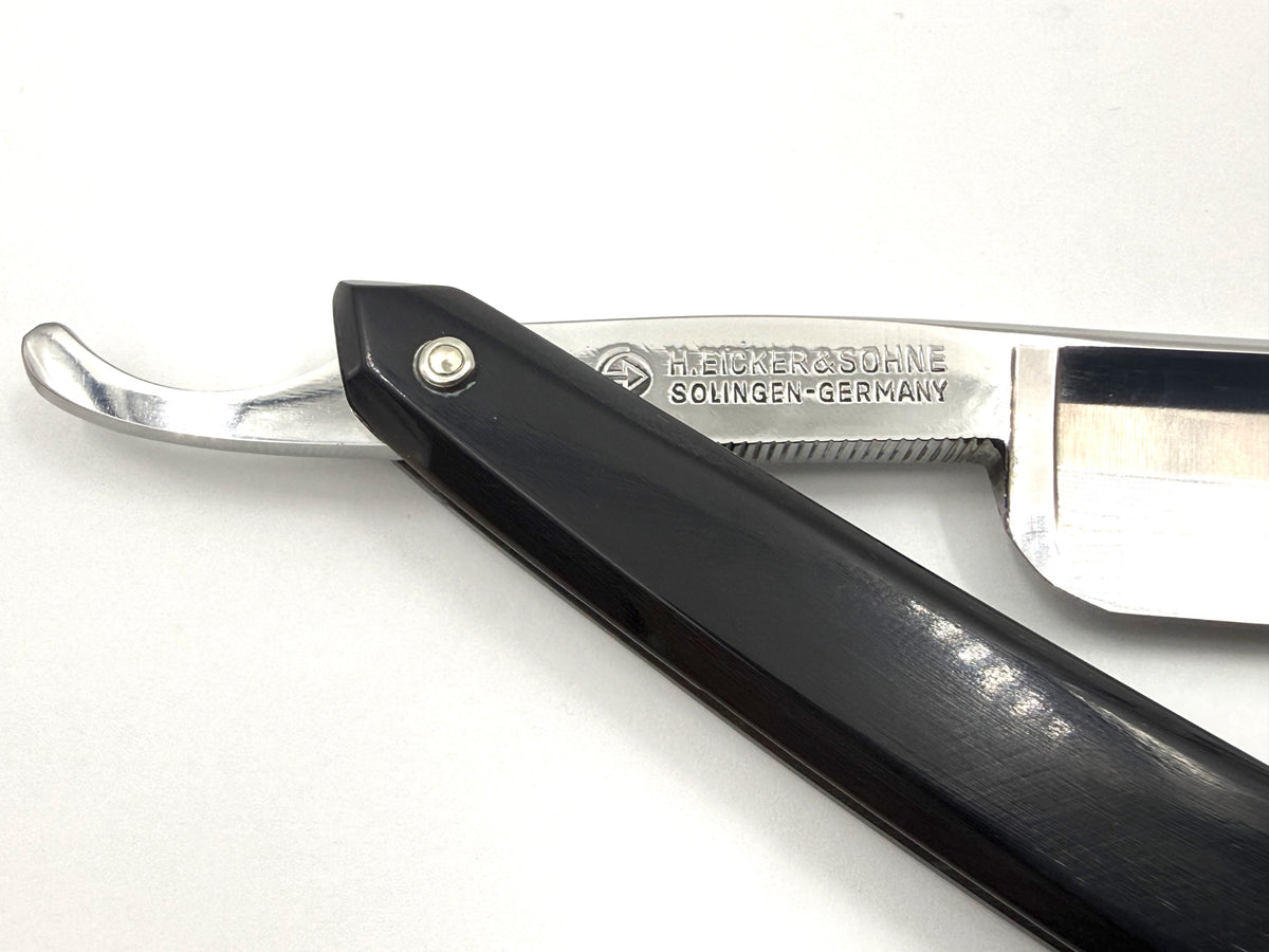 Eicker & Sohne "PAX" no.66 - RARE NOS 6/8-13/16 Full Hollow Stainless Solingen Straight Razors