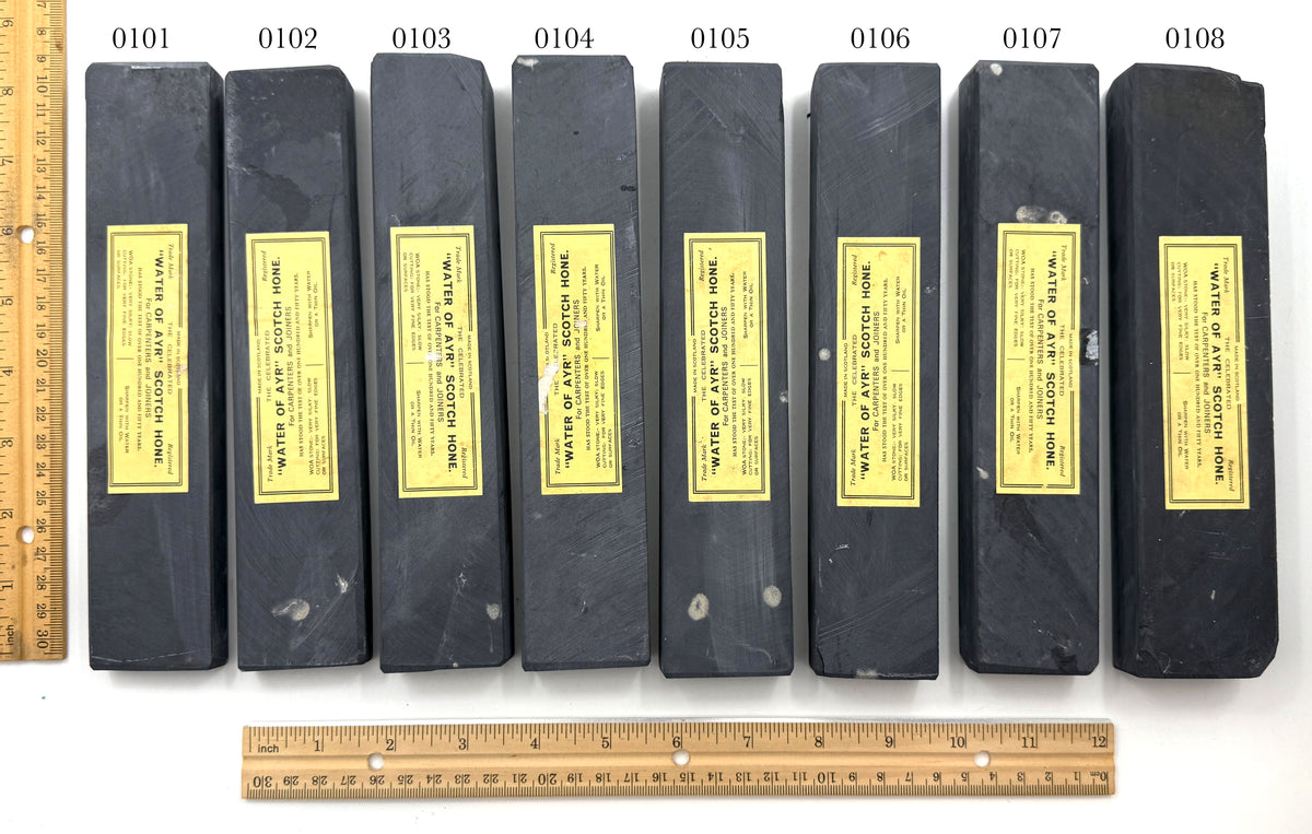 Water of Ayr Natural Scottish Sharpening & Honing Stone - Long Sizes - CHOOSE YOUR HONE