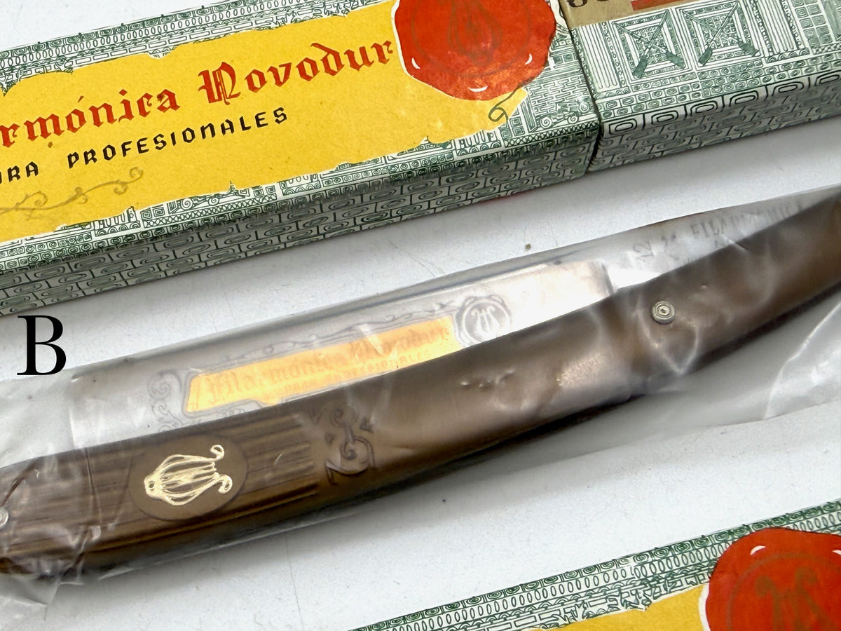 Filarmonica Novodur No. 12 - Jose Monserrat Pou Rare NOS 5/8 Full Hollow Vintage Straight Razor - CHOOSE YOUR RAZOR