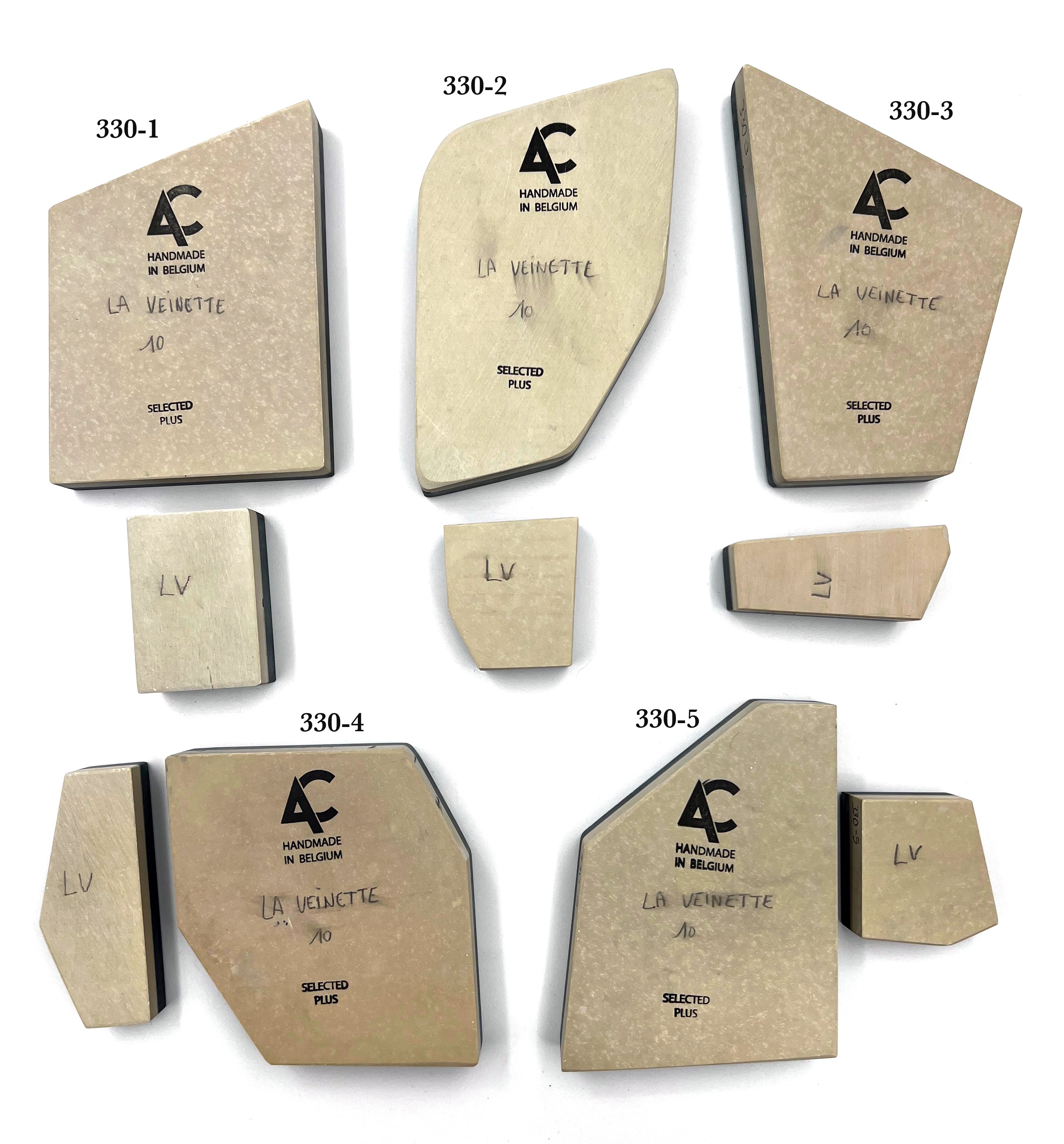Belgian Coticule La Veinette - Bout 10 Select Plus Sharpening Stone with Slurry Stone - CHOOSE YOUR STONE