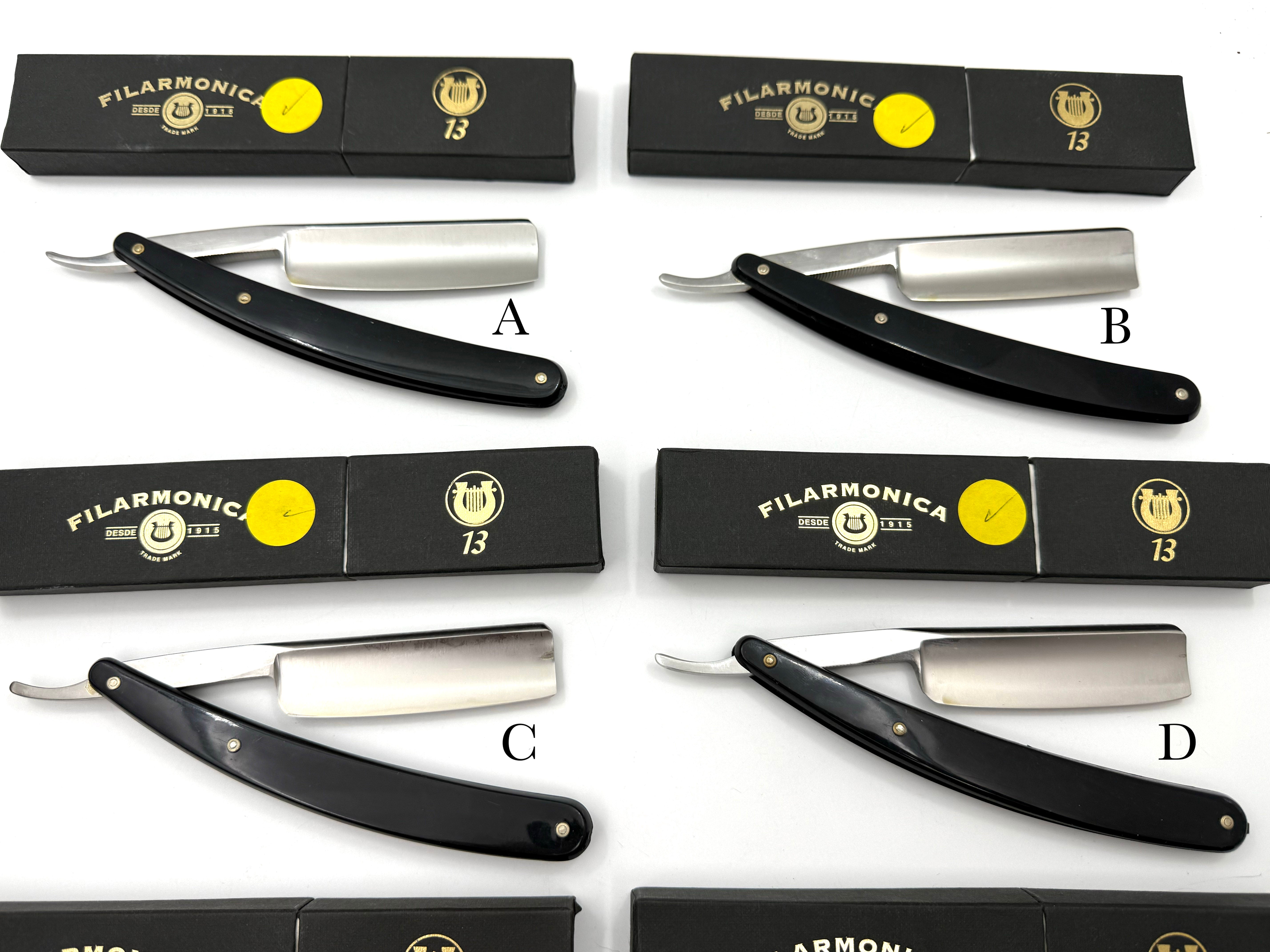 Filarmonica No. 13 Late Model 4th Gen - NOS? 7/8 Straight Razors - CHOOSE YOUR RAZOR