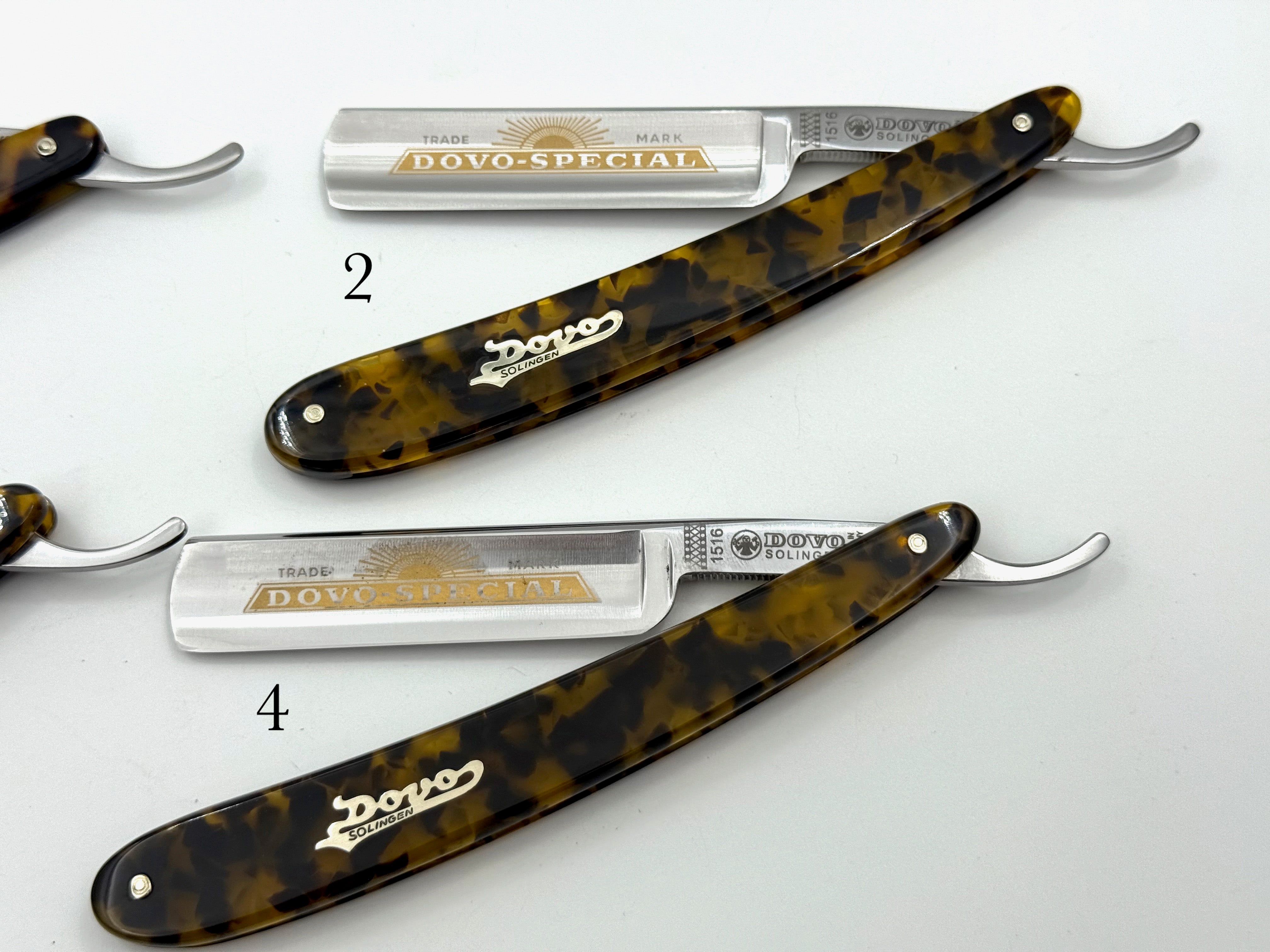GSG Renewed Dovo "Dovo Special" Tortoise Handle 5/8 Full Hollow Solingen Straight Razors (CHOOSE YOUR RAZOR)