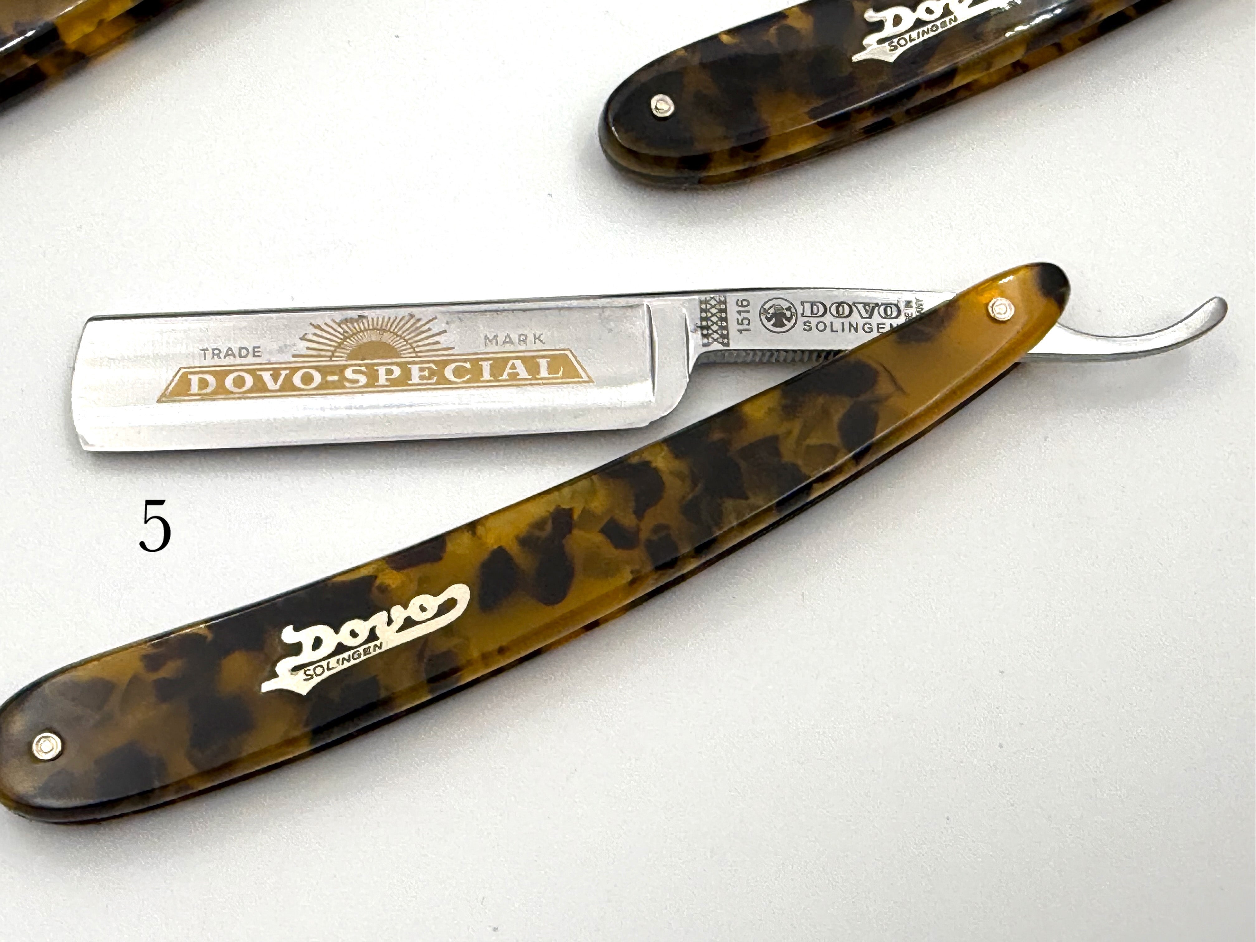 GSG Renewed Dovo "Dovo Special" Tortoise Handle 5/8 Full Hollow Solingen Straight Razors (CHOOSE YOUR RAZOR)