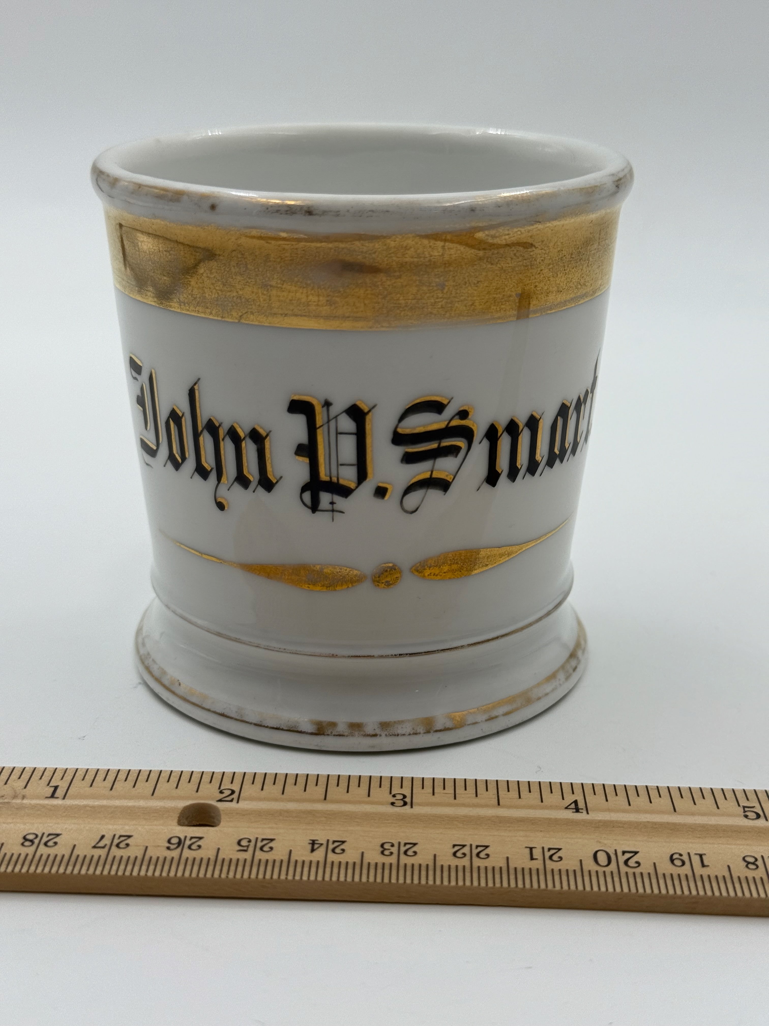 Antique Handpainted Personalized Shaving Mug