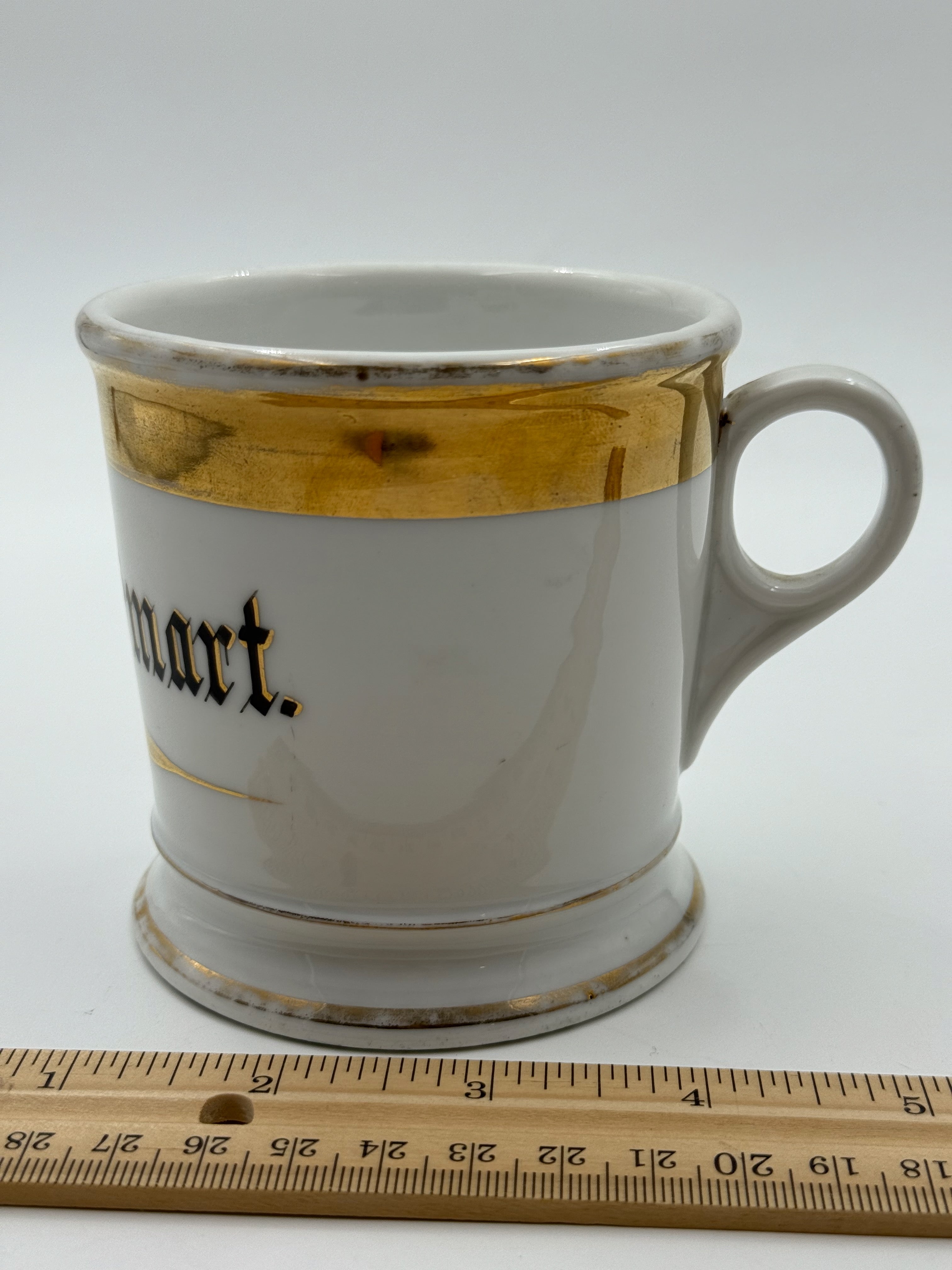 Antique Handpainted Personalized Shaving Mug