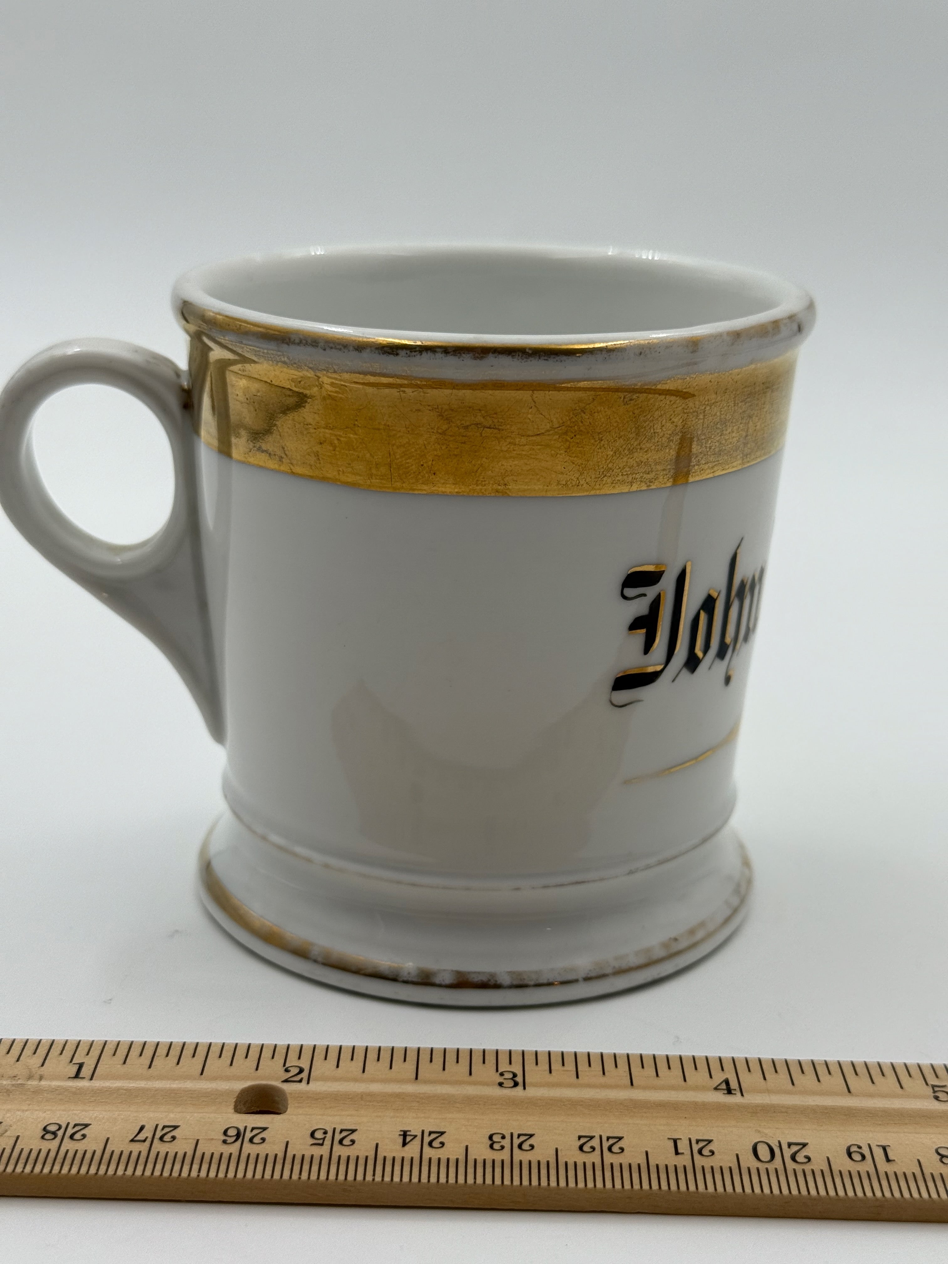 Antique Handpainted Personalized Shaving Mug
