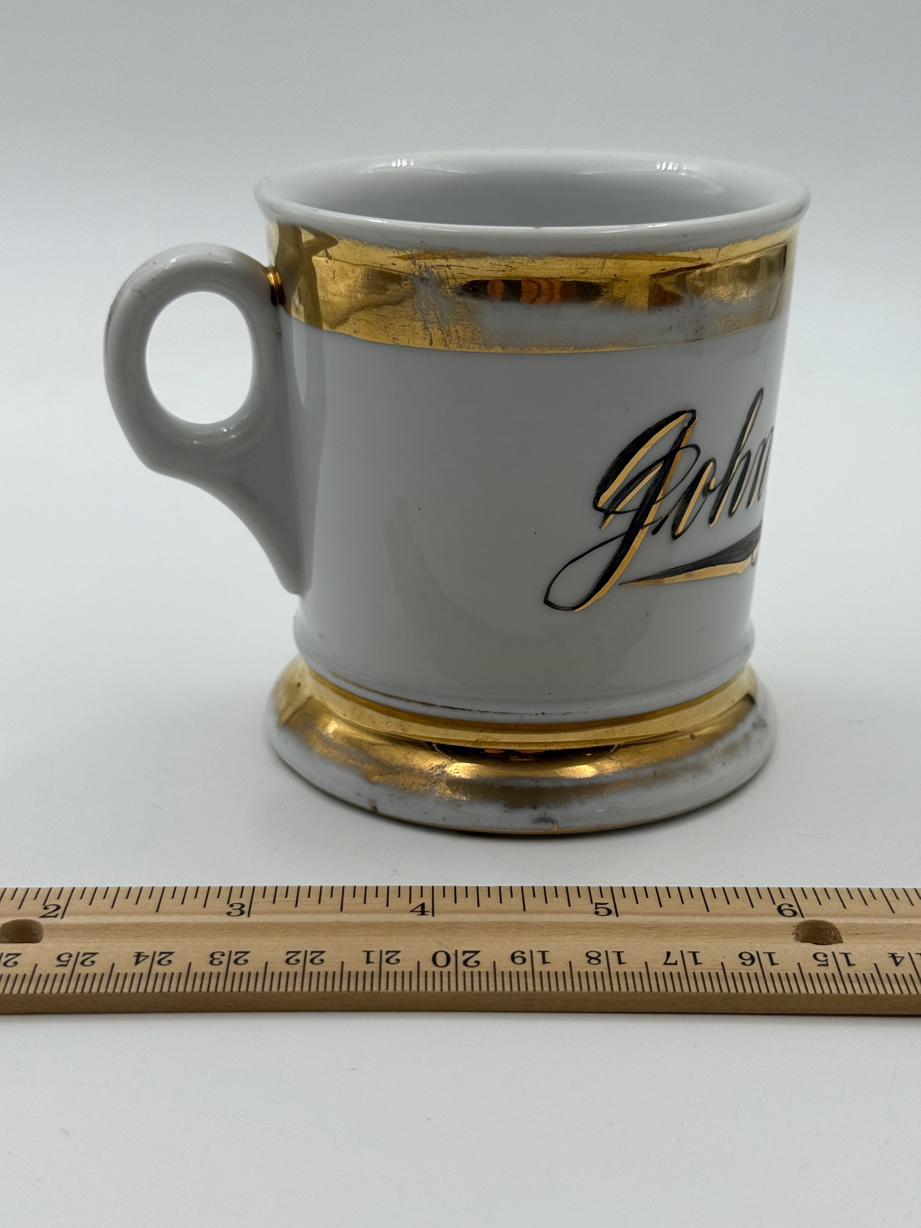 Antique Handpainted Personalized Shaving Mug