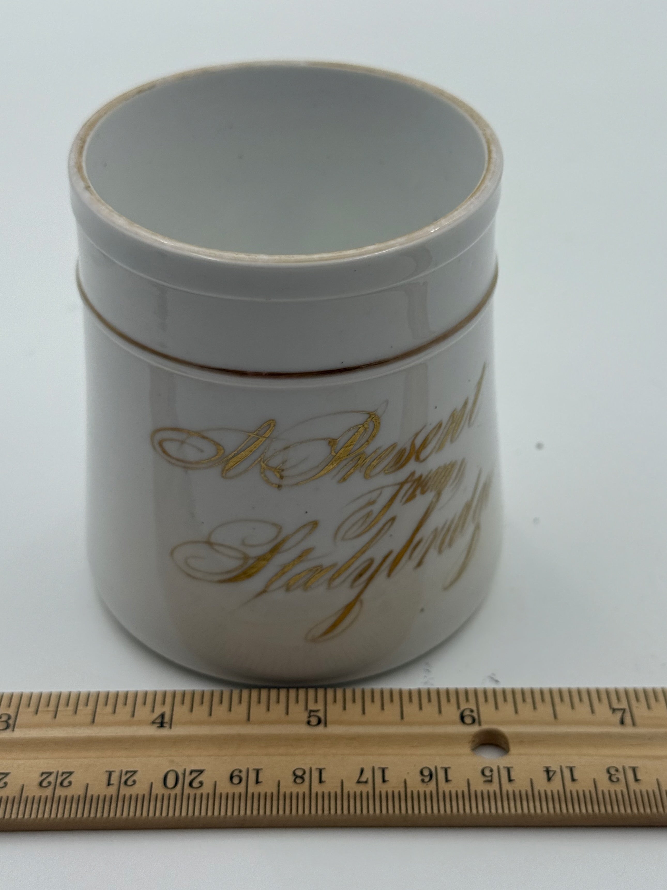 Antique Handpainted Personalized Shaving Mug