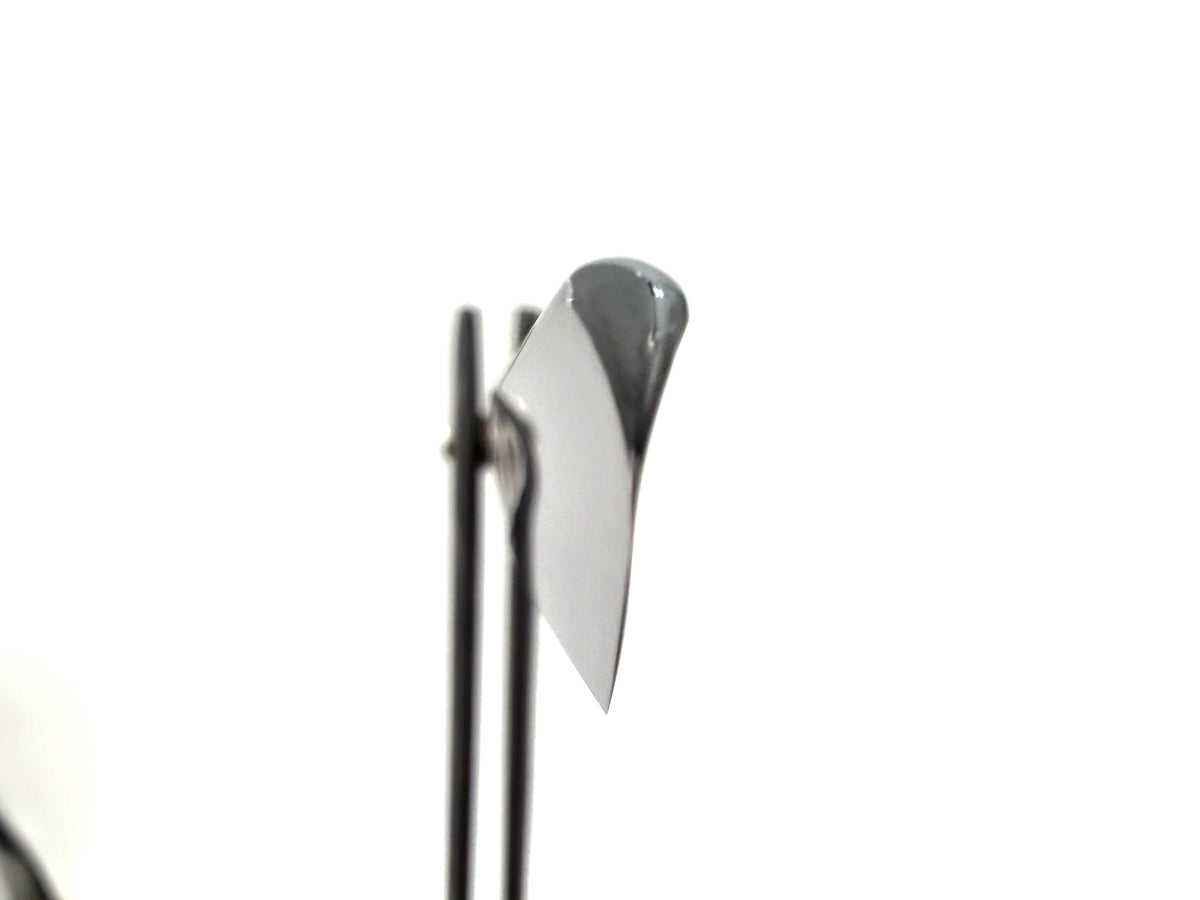 Eicker & Sohne "Heartring" - RARE NOS 9/16 Full Hollow Solingen Straight Razor with Black & White Horn Scales