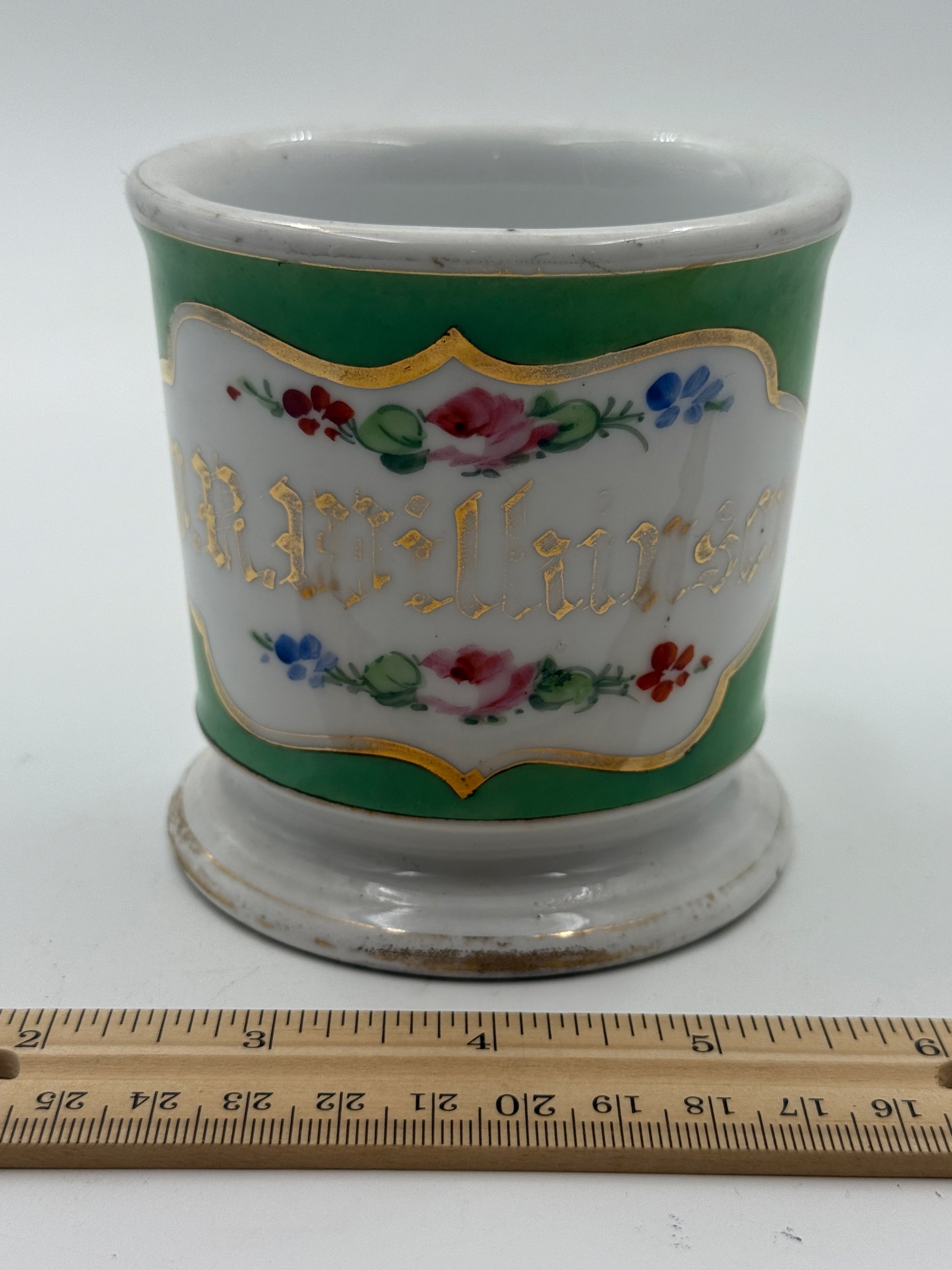 Antique Handpainted Personalized Shaving Mug