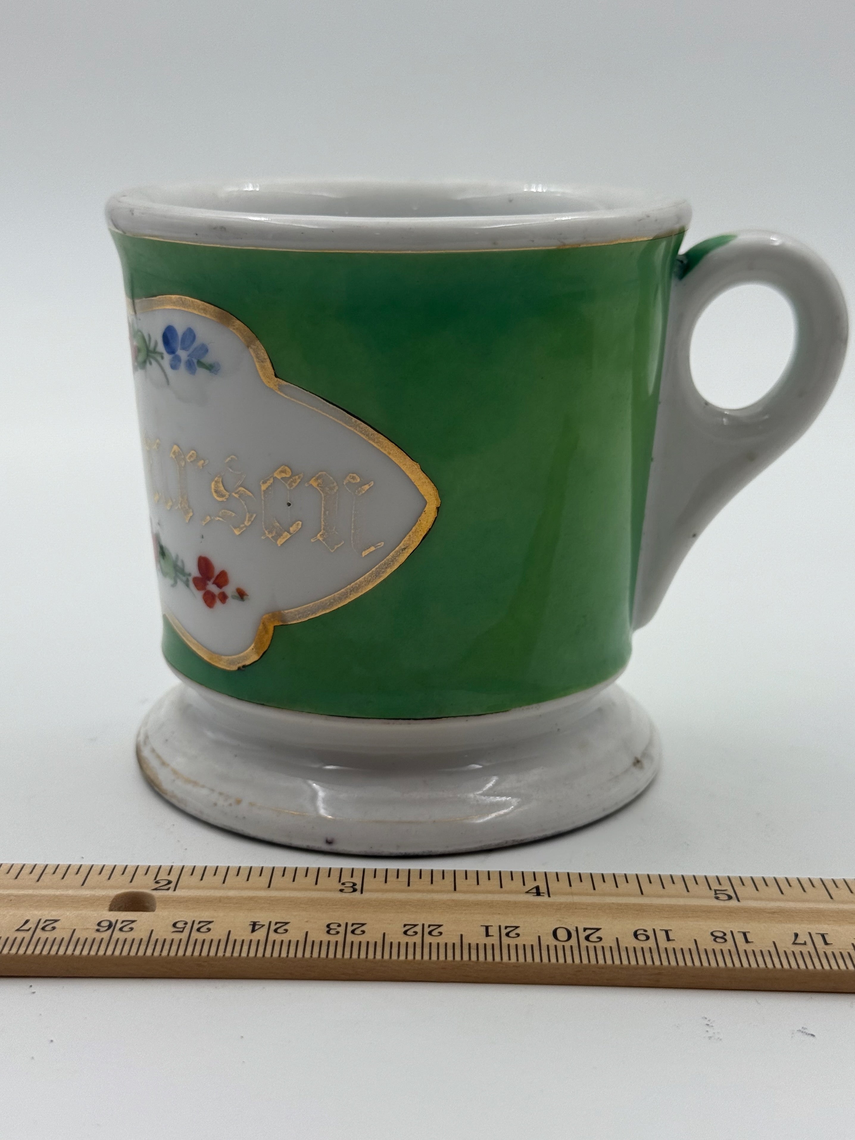 Antique Handpainted Personalized Shaving Mug