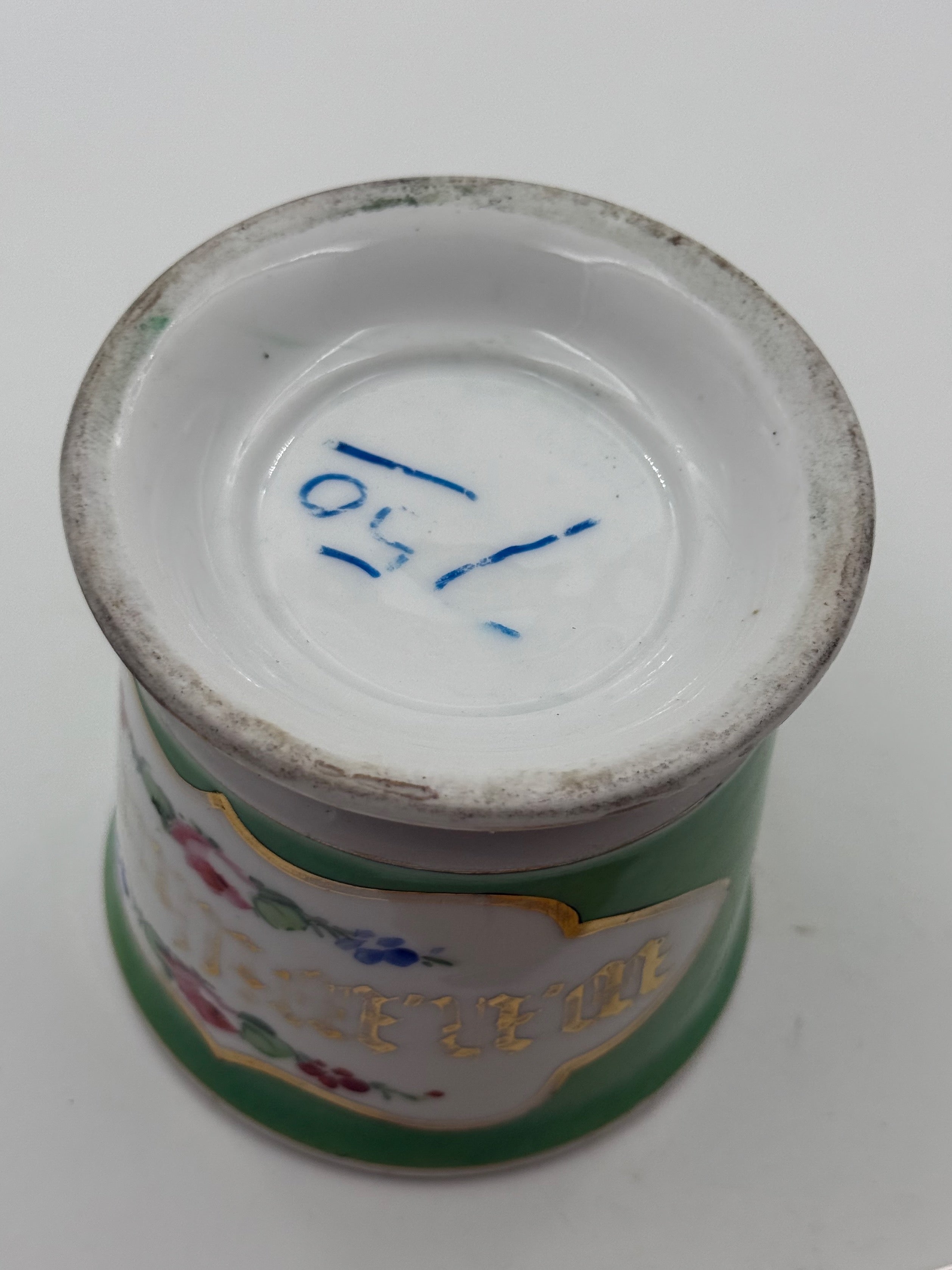 Antique Handpainted Personalized Shaving Mug