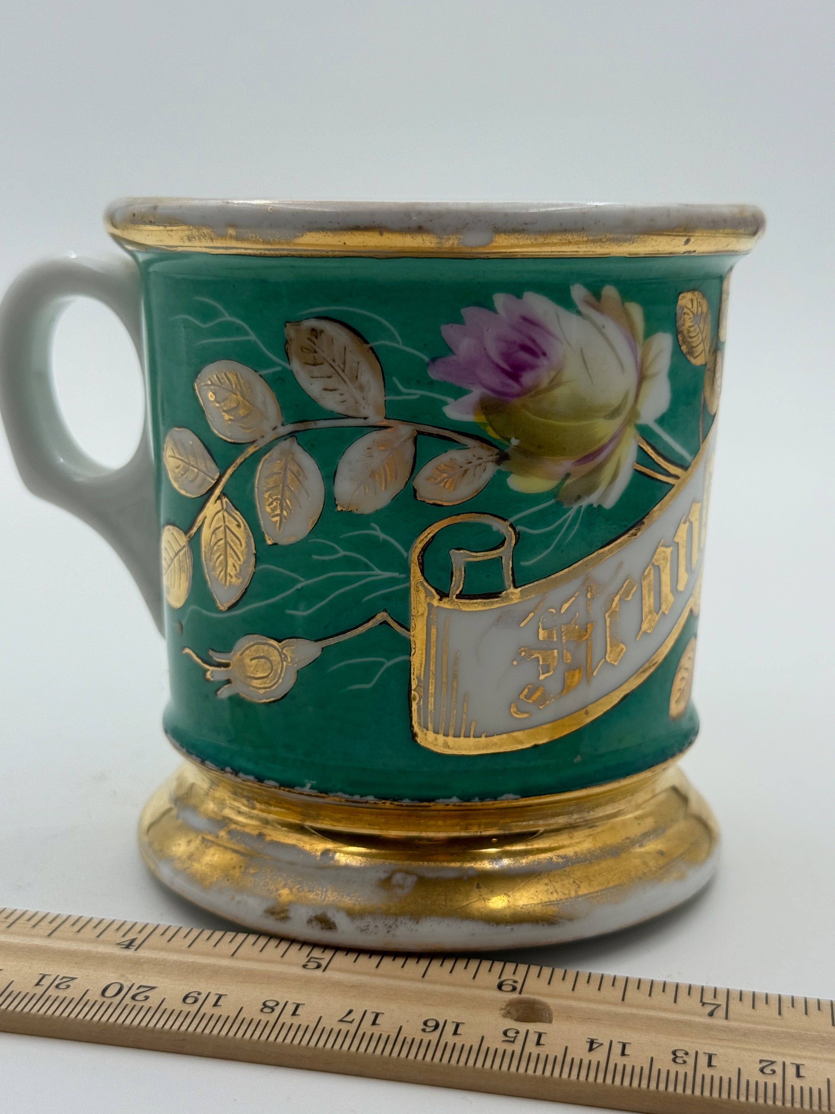 Antique Handpainted Personalized Shaving Mug
