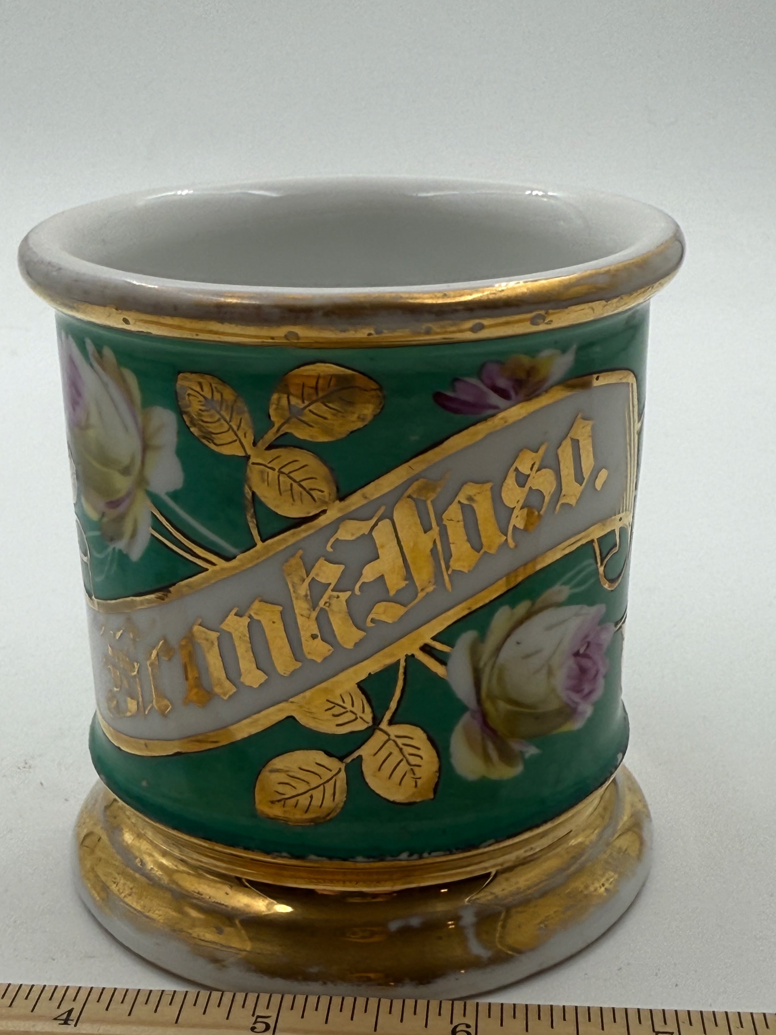 Antique Handpainted Personalized Shaving Mug