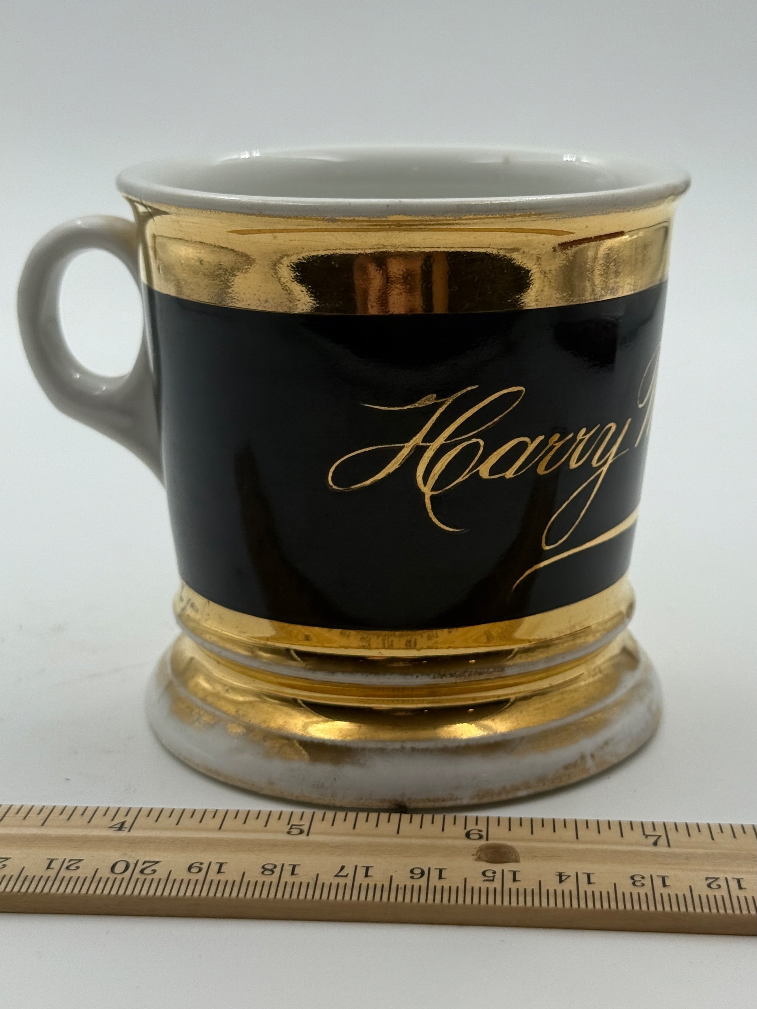 Antique Handpainted Personalized Shaving Mug
