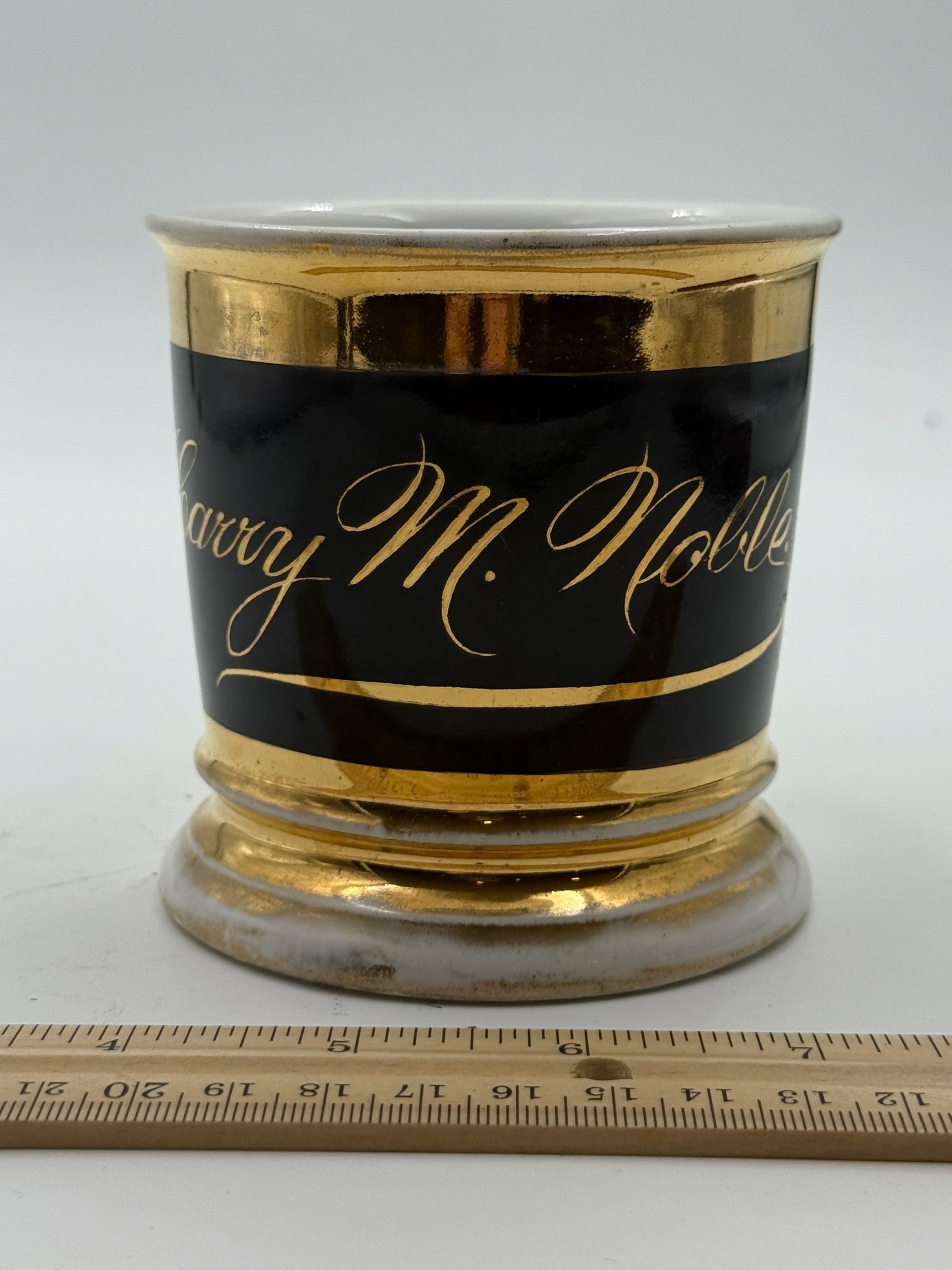 Antique Handpainted Personalized Shaving Mug