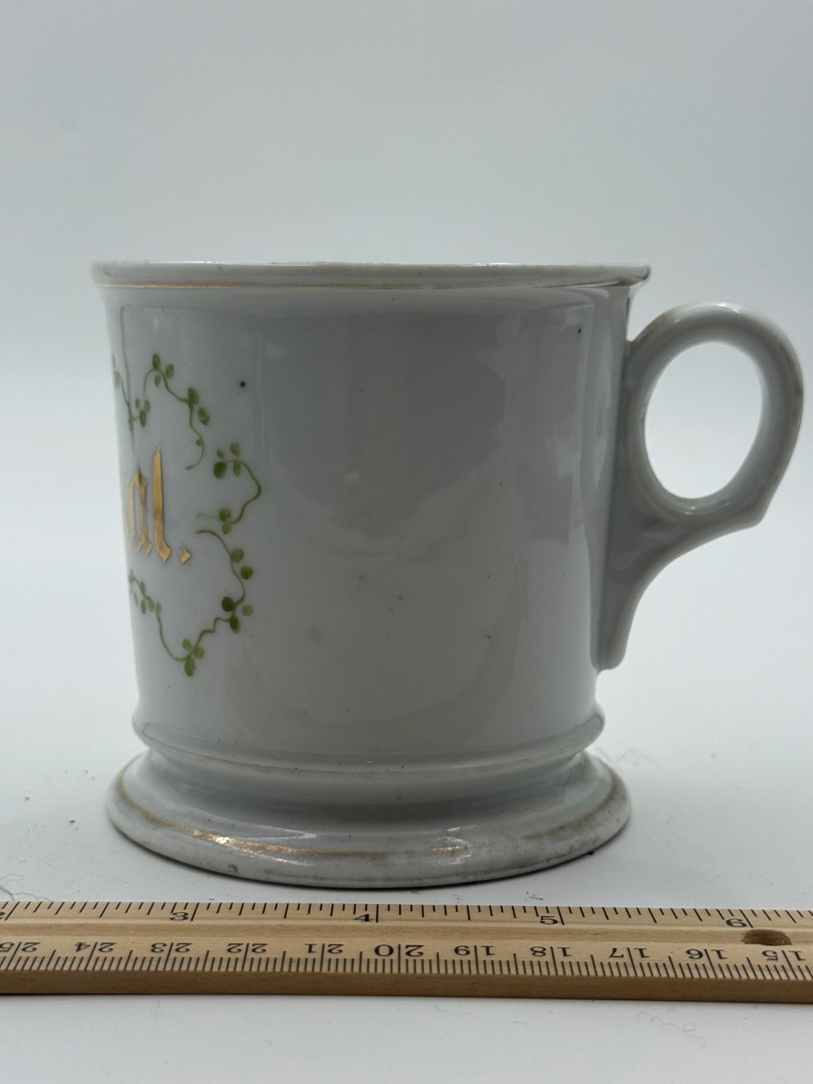 Antique Handpainted Personalized Shaving Mug