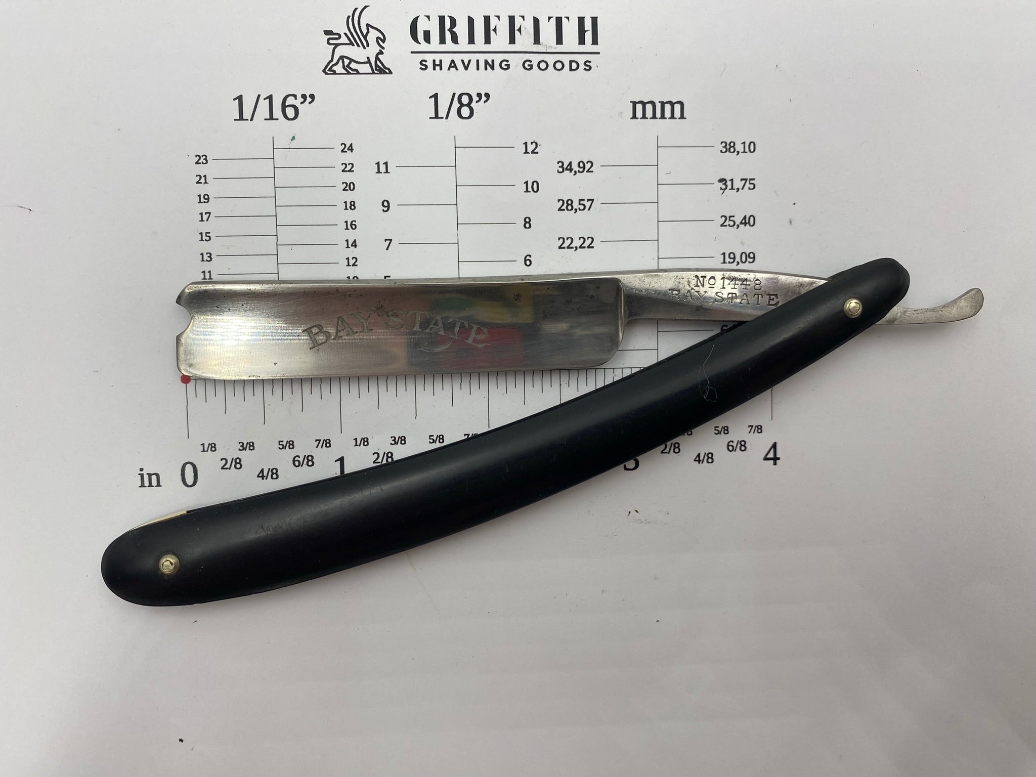 Vintage Bay State Mfg. Co. Straight Razor for Restoration