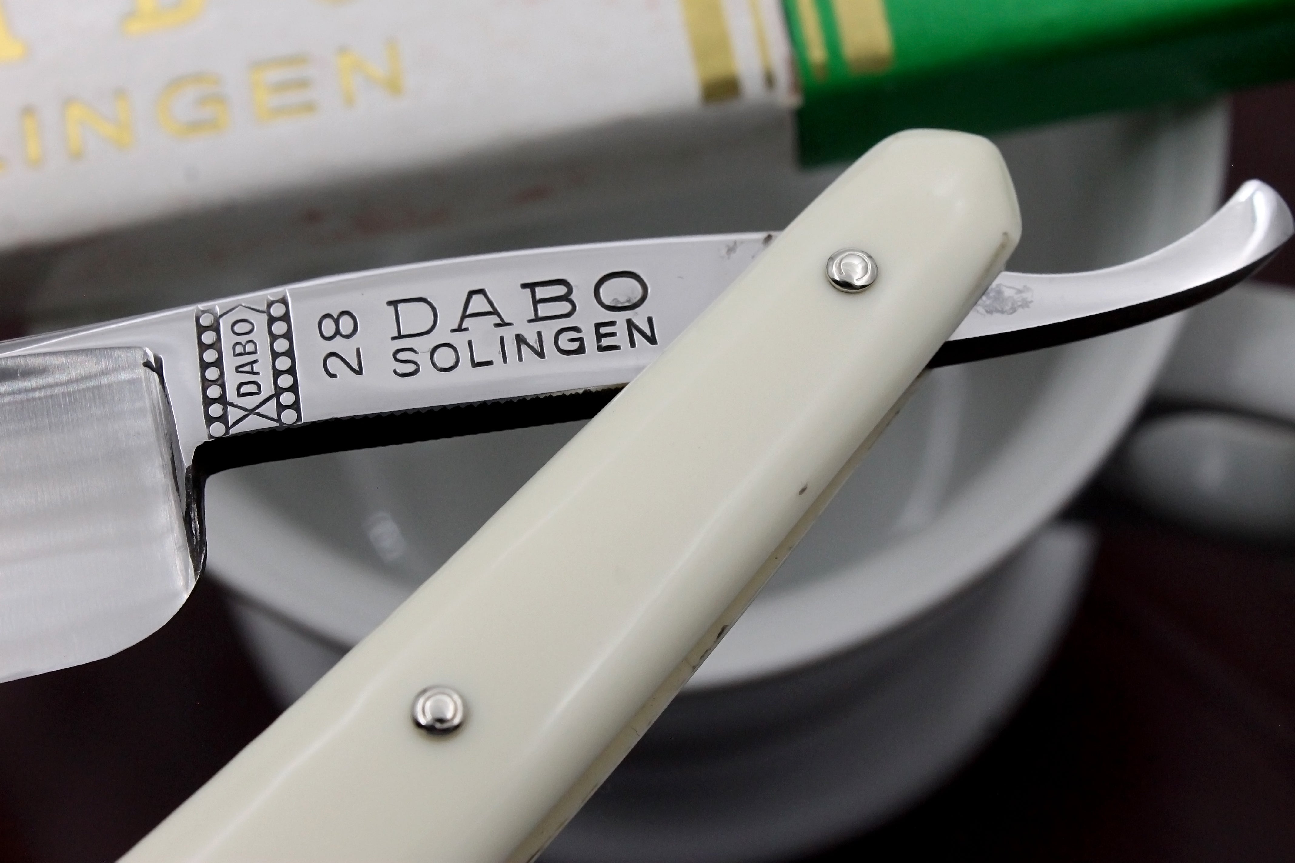 Koch & Schafer "DABO" No.28 - NOS 13/16 Full Hollow Blade - Near Pristine Vintage Solingen Straight Razor - Shave Ready
