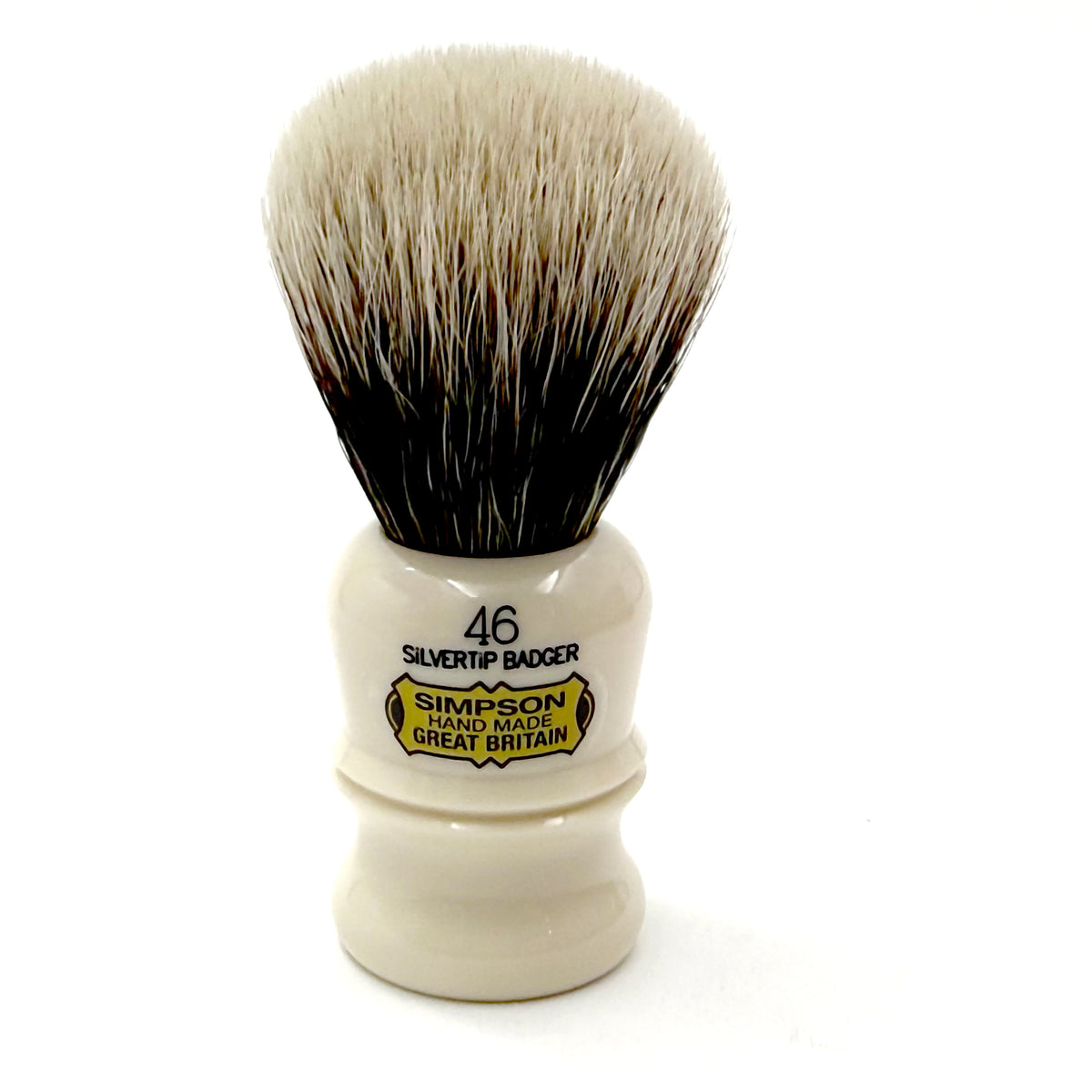 Limited Edition Berkeley 46 Two Band Silvertip Badger Shaving Brush - Faux Ivory