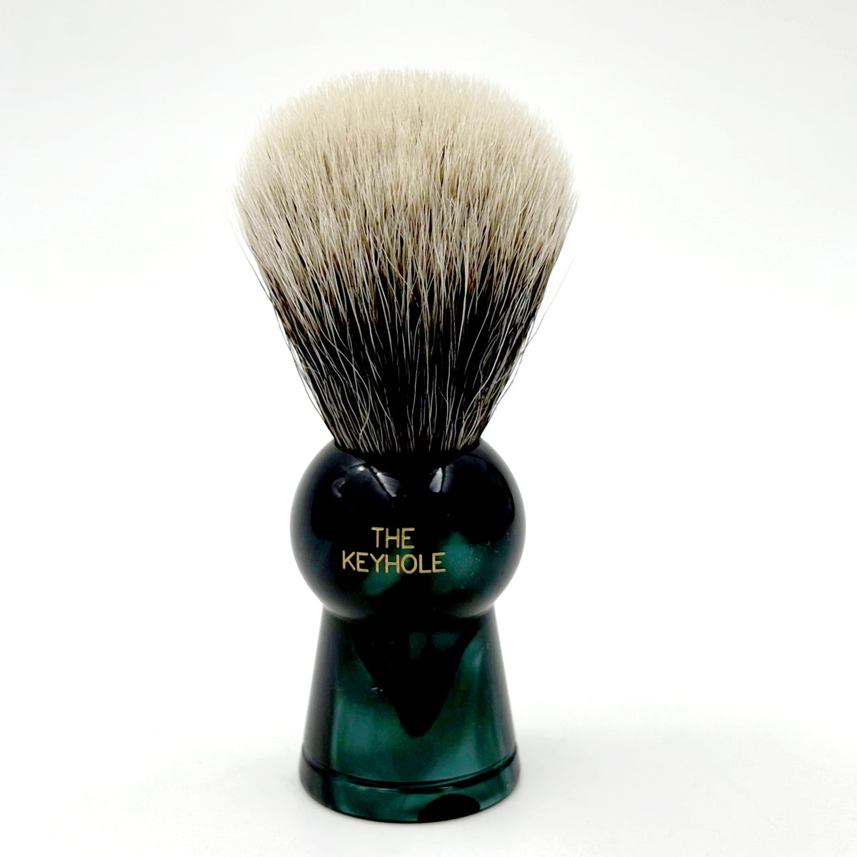 Limited Edition Simpsons Keyhole KH1 Two Band Silvertip Badger Shaving Brush - Emerald