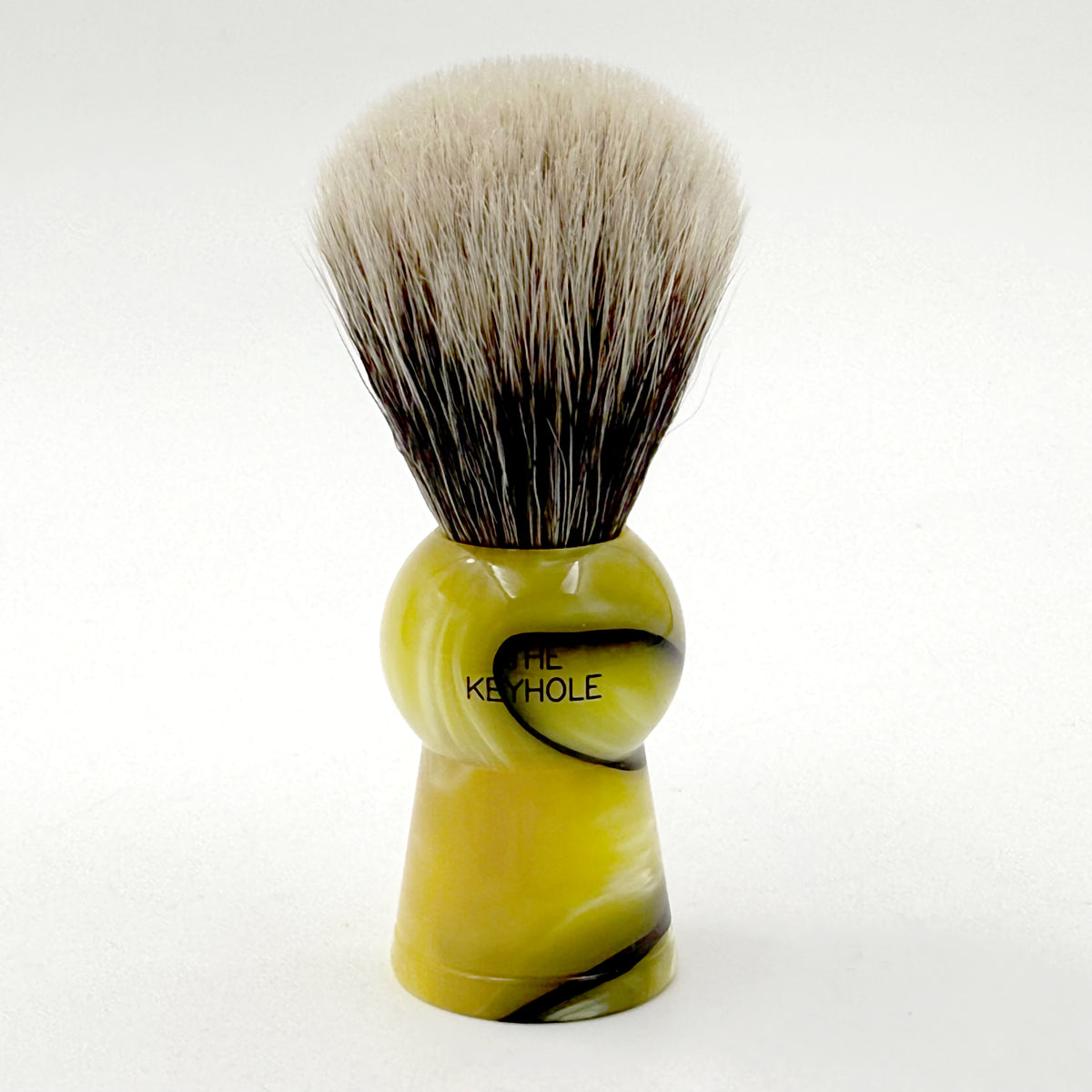Limited Edition Simpsons Keyhole KH1 Two Band Silvertip Badger Shaving Brush - Medallion Yellow