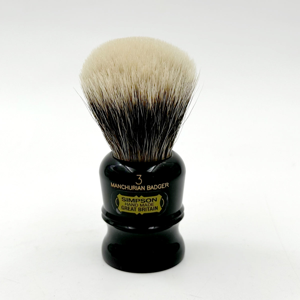 Limited Edition Simpsons Duke D3 Manchurian Badger Shaving Brush - Ebony
