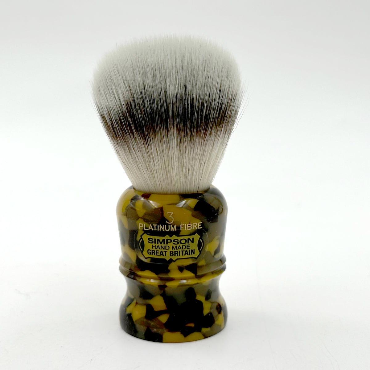 Limited Edition Simpsons Duke D3 Platinum Synthetic Fiber Shaving Brush - Crunchy