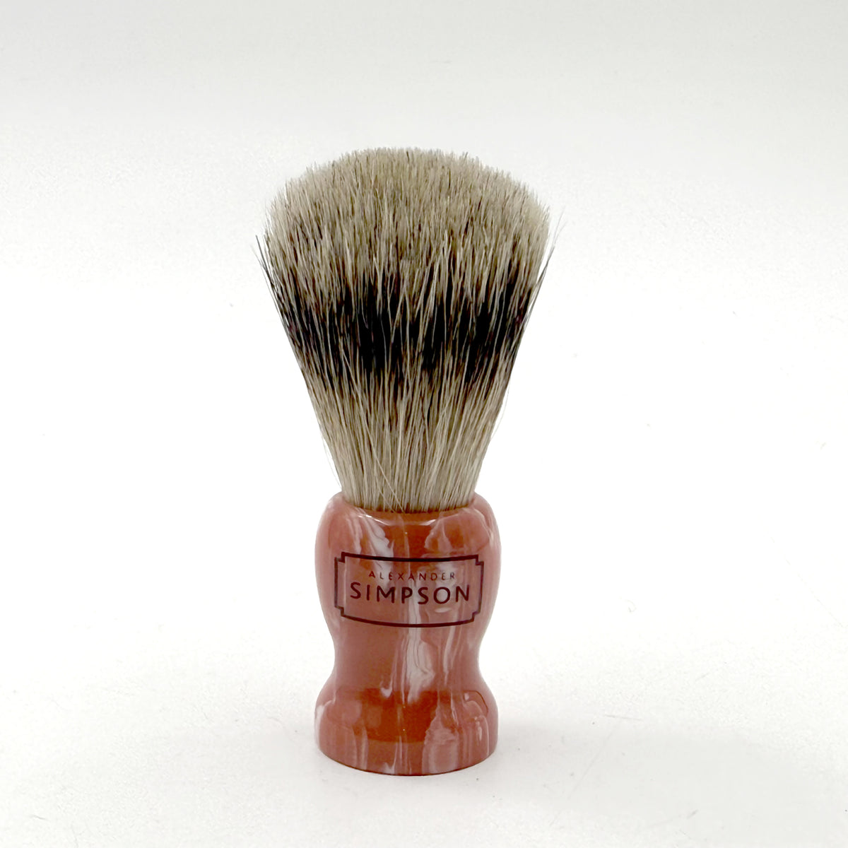 Limited Edition Simpsons Wayfarer Best Badger Travel Shaving Brush - Strawberry Swirl