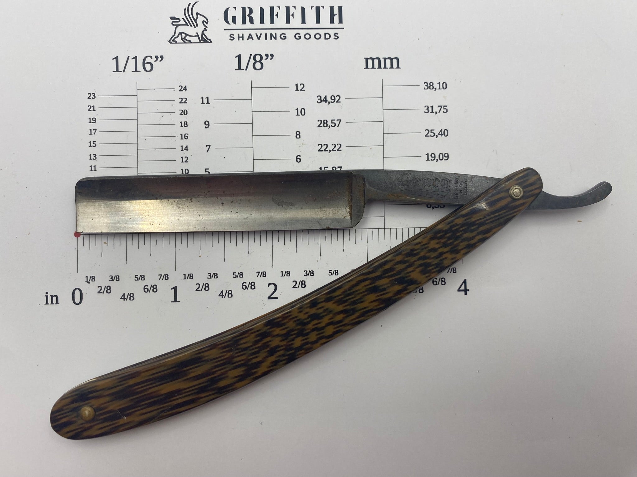 Vintage Genco American Straight Razor for Restoration