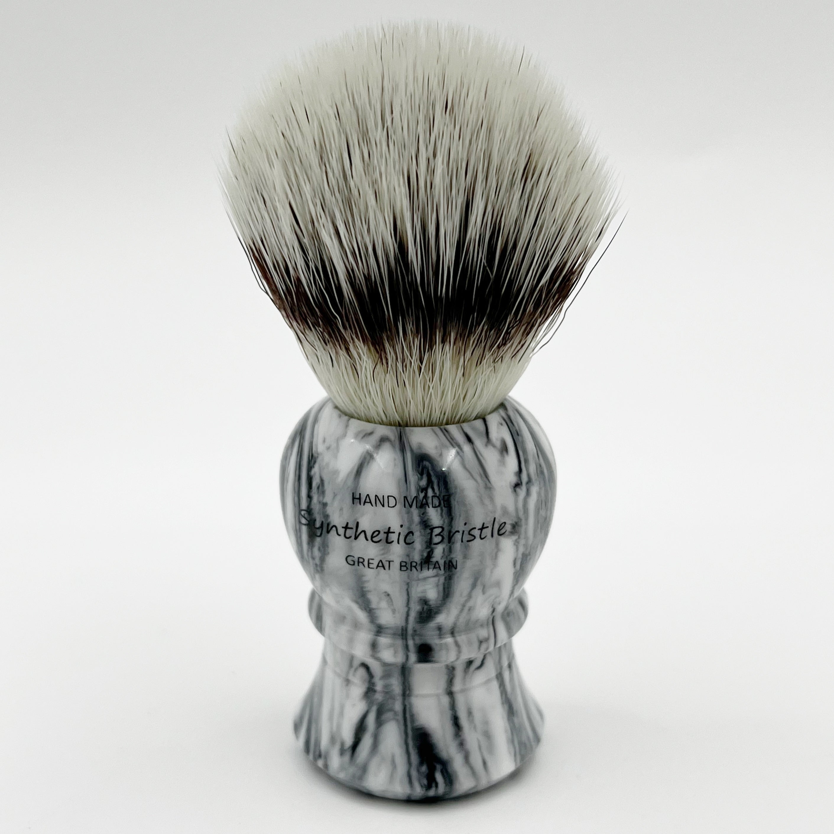 Simpson Islington - Platinum Synthetic - Grey Italian Marble Shaving Brush