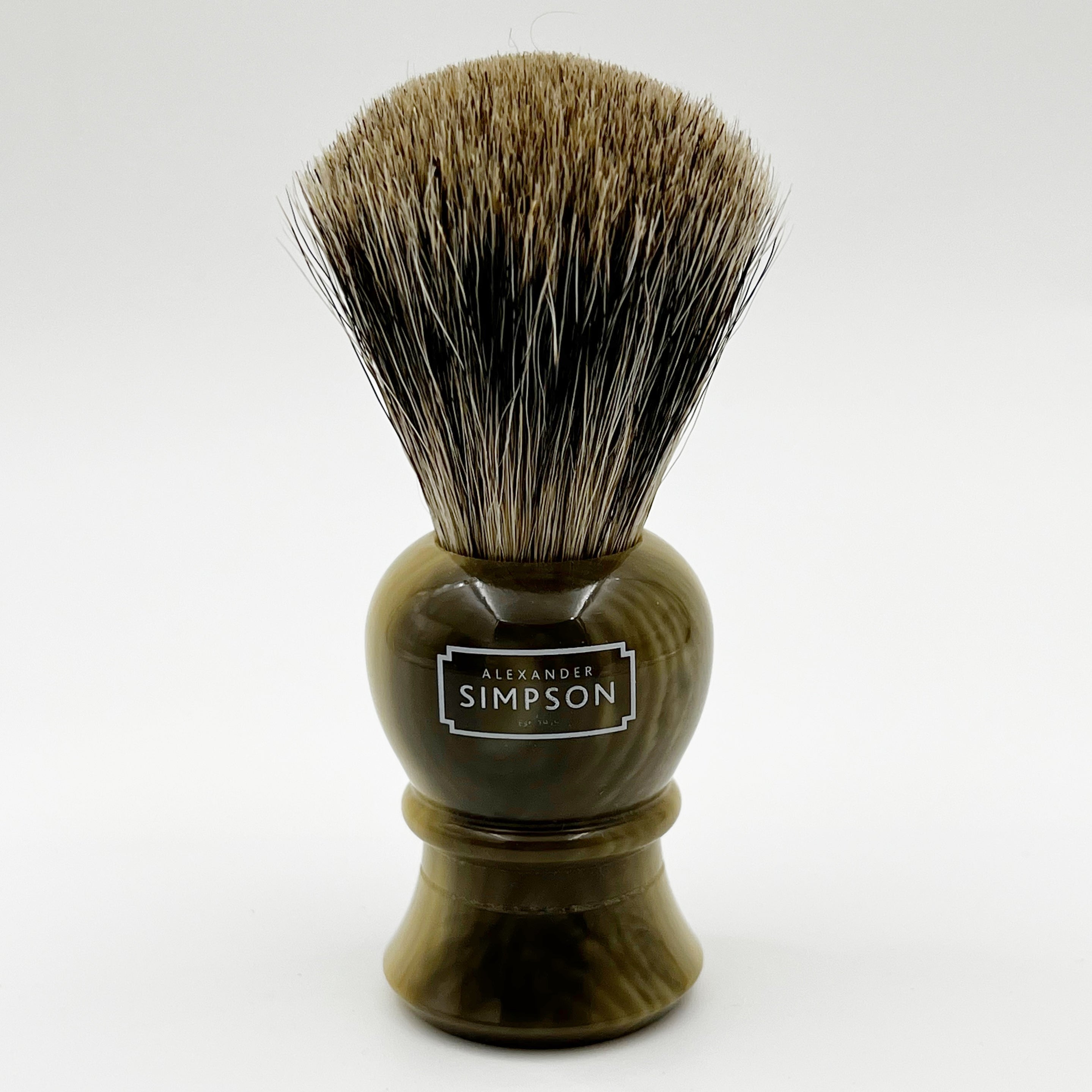 Simpson Islington - Pure Badger - Faux Horn Shaving Brush