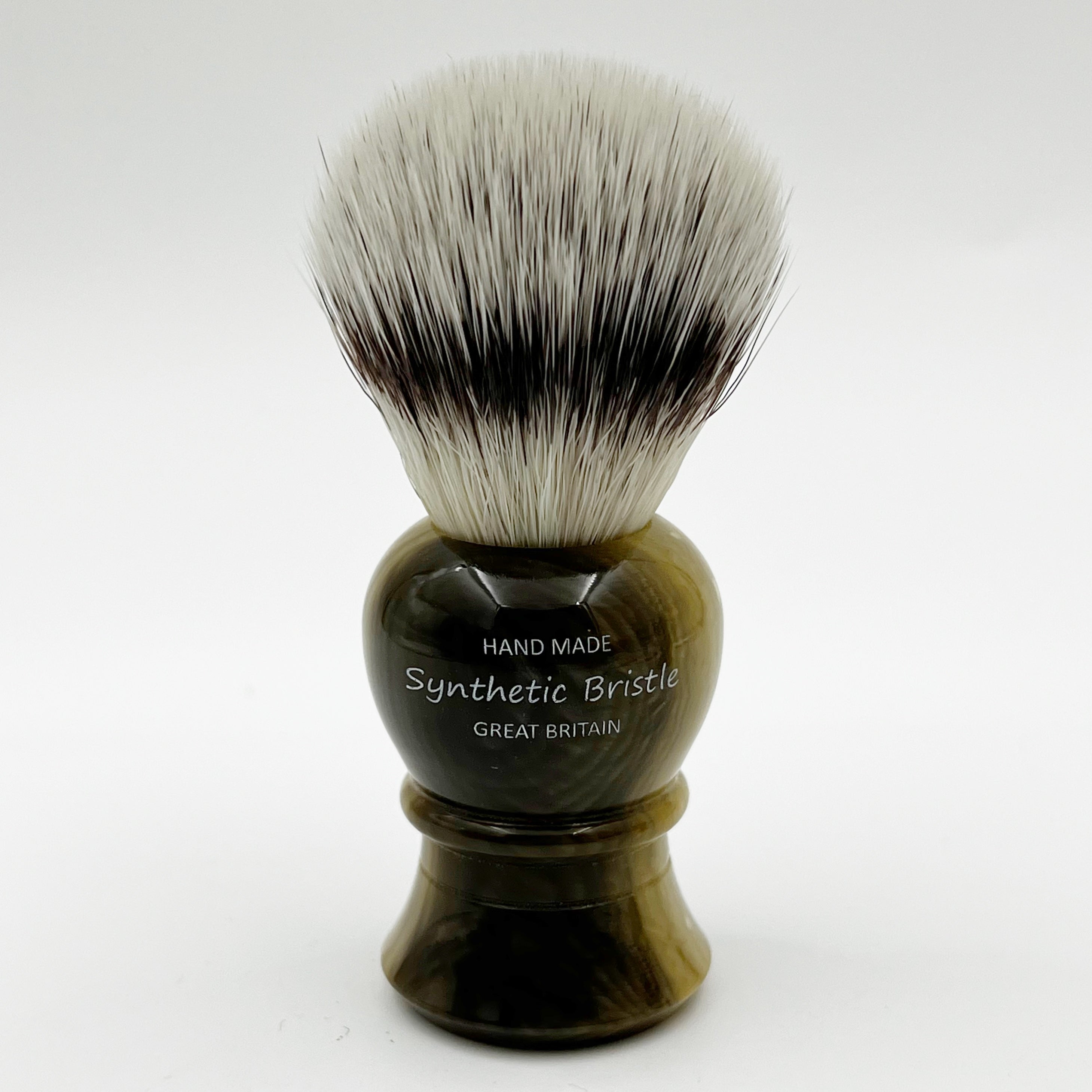 Simpson Islington - Platinum Synthetic - Faux Horn Shaving Brush