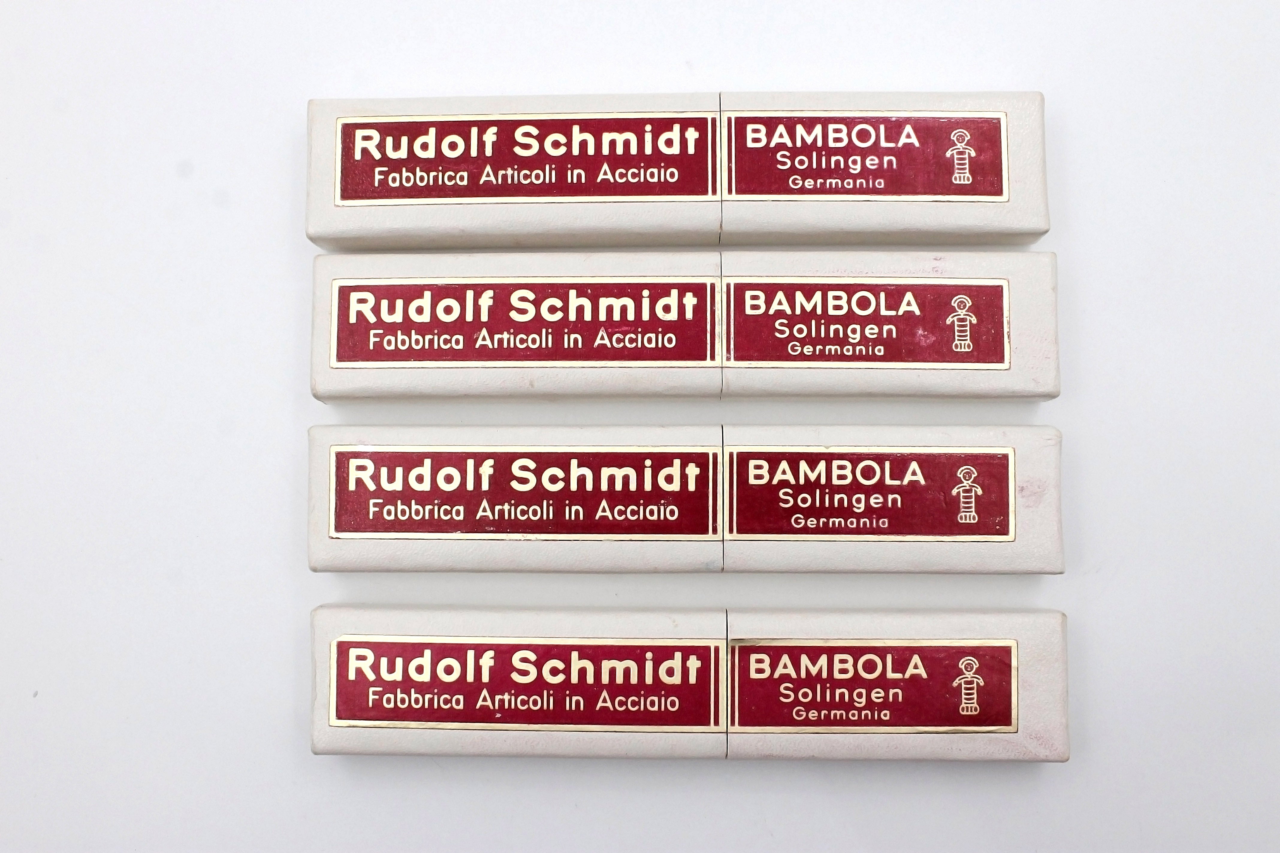 Rudolph Schmidt "Bambola" 102 - RARE NOS 7/8 Full Hollow Vintage Straight Razor