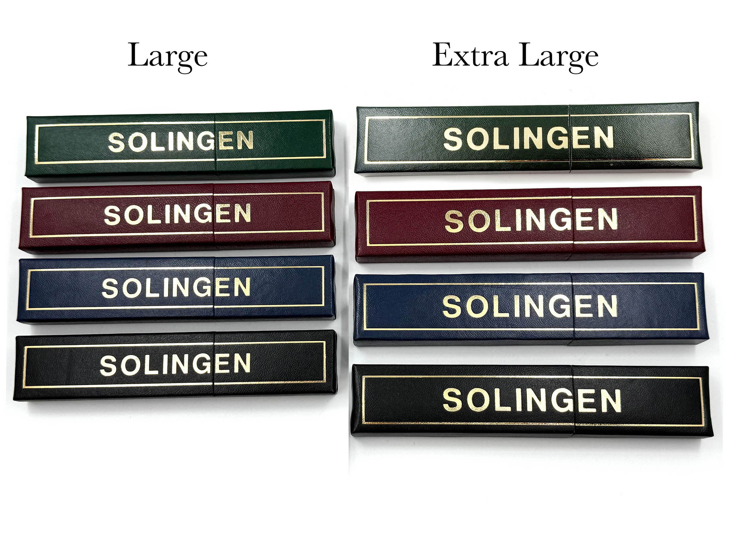 Solingen Paperboard Razor Cases - Large & Extra Large