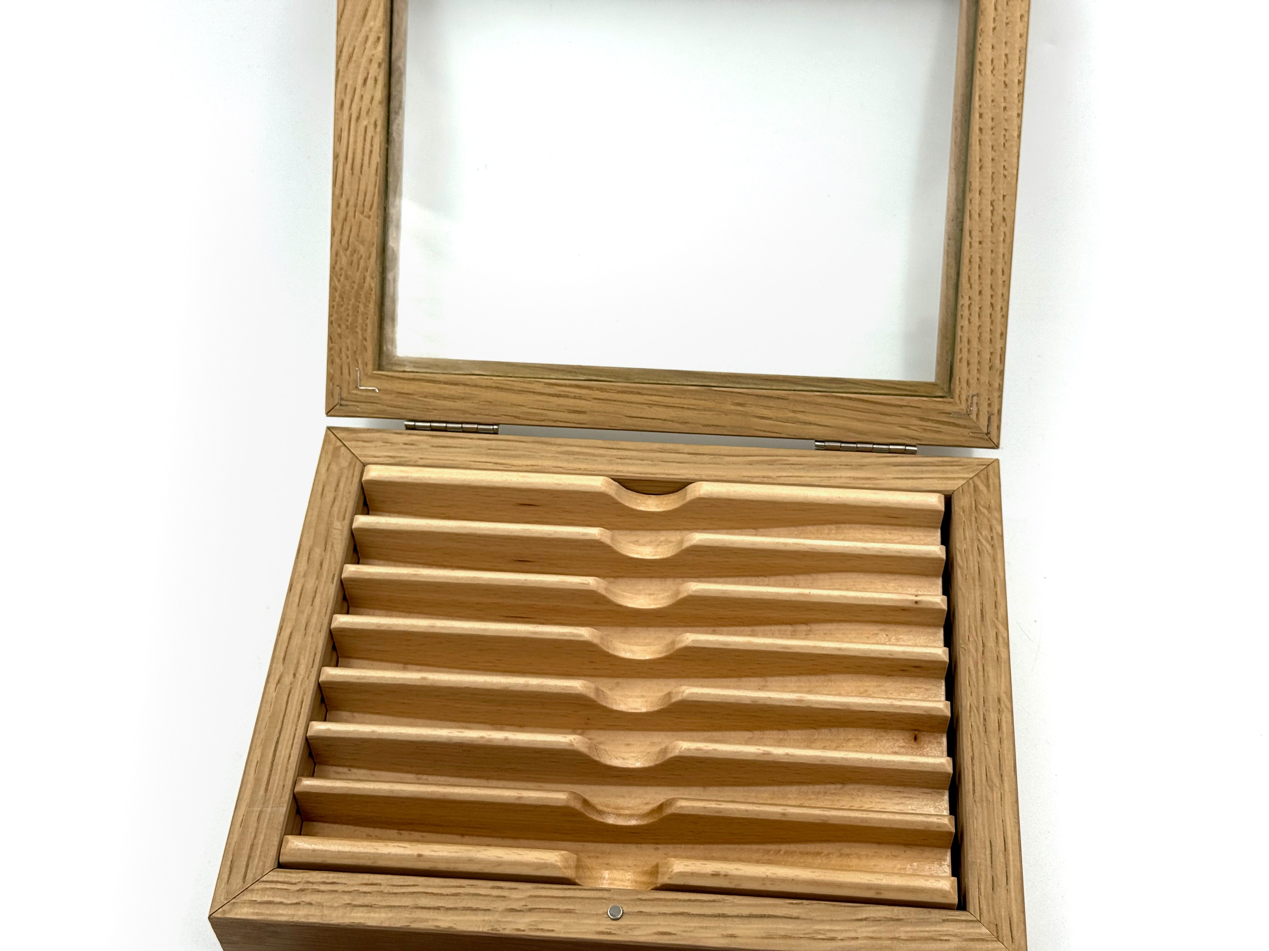 Thiers Issard Wooden Presentation / Storage Case for 7 Straight Razors